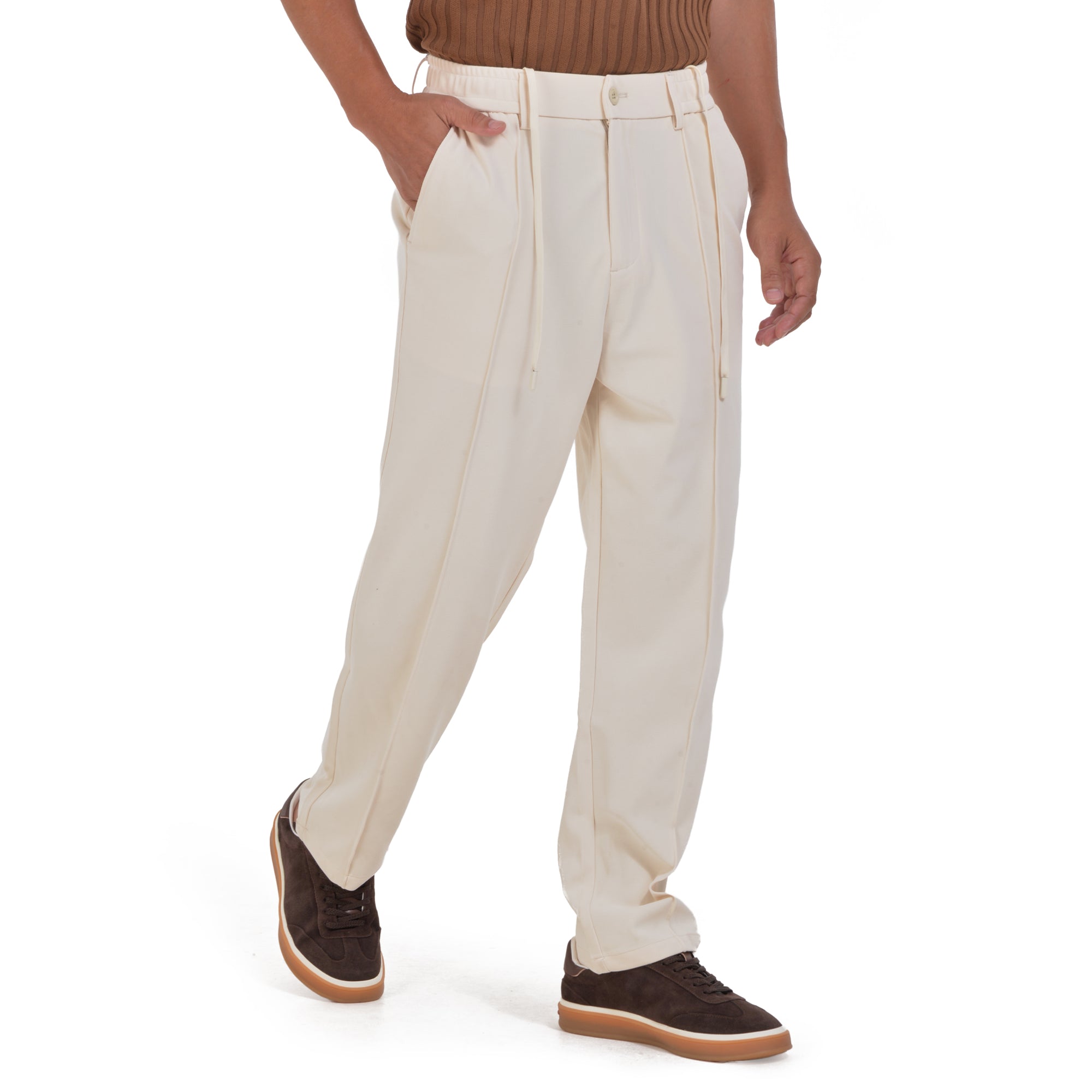 Off White Jogger Fit Trousers