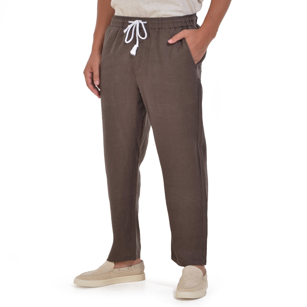Brown Linen Trousers