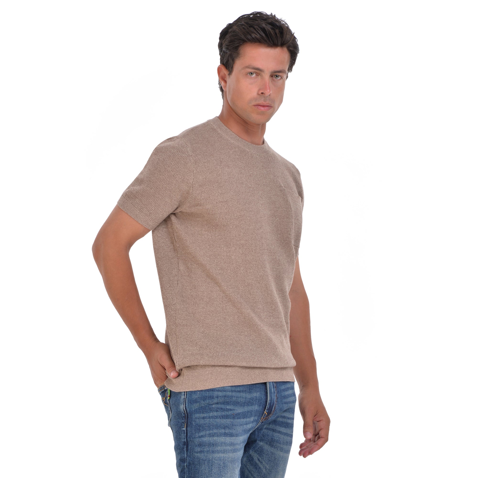 Brown Short Sleeves T-shirt