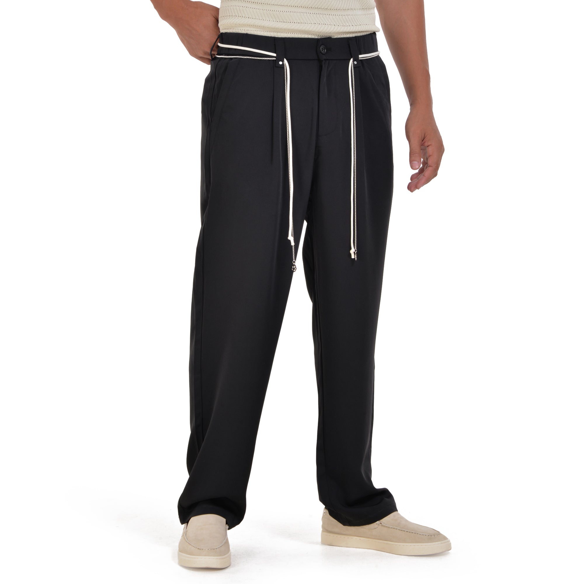 Black Slim Fit Trousers