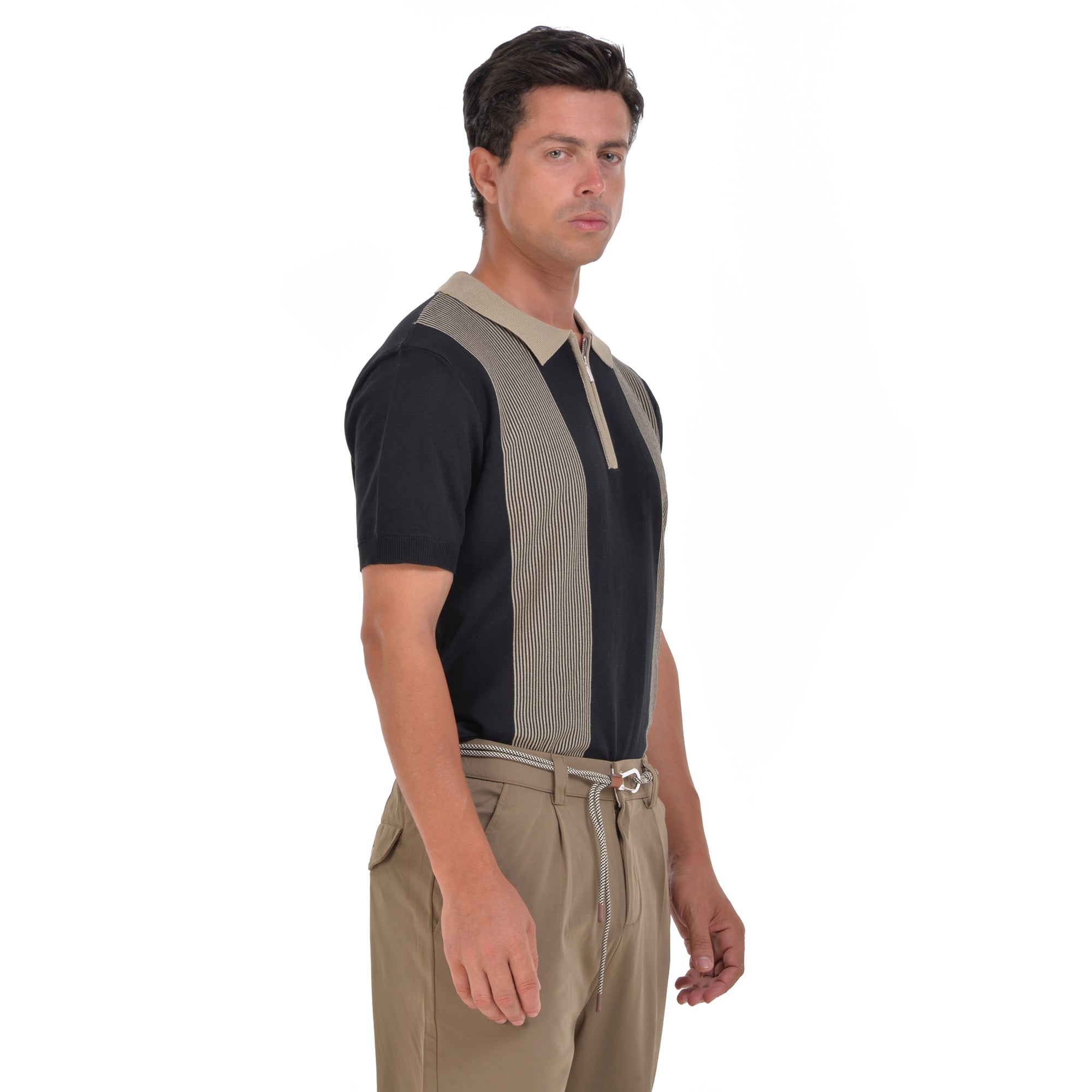 Black Short Sleeves Polo T-shirt