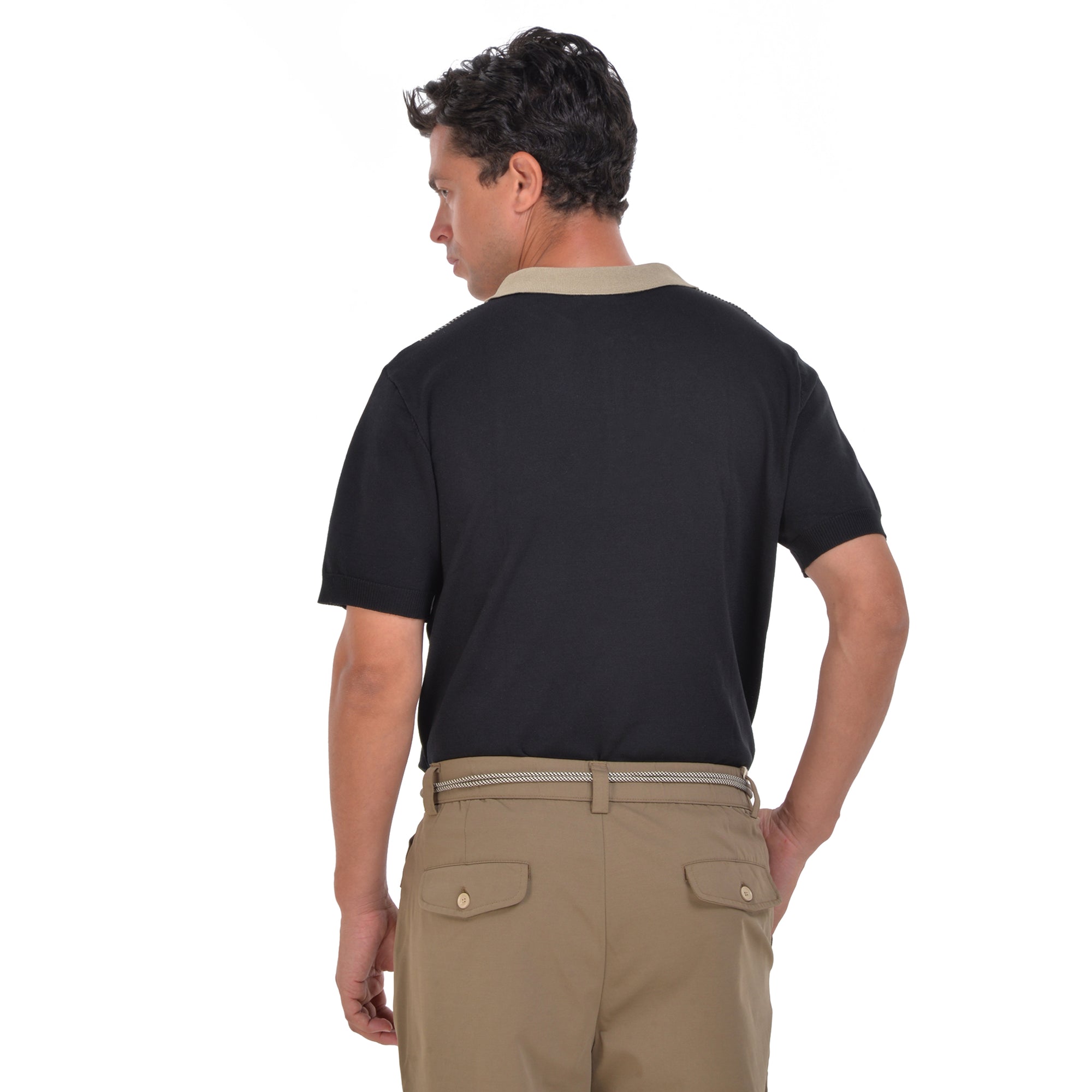 Black Short Sleeves Polo T-shirt