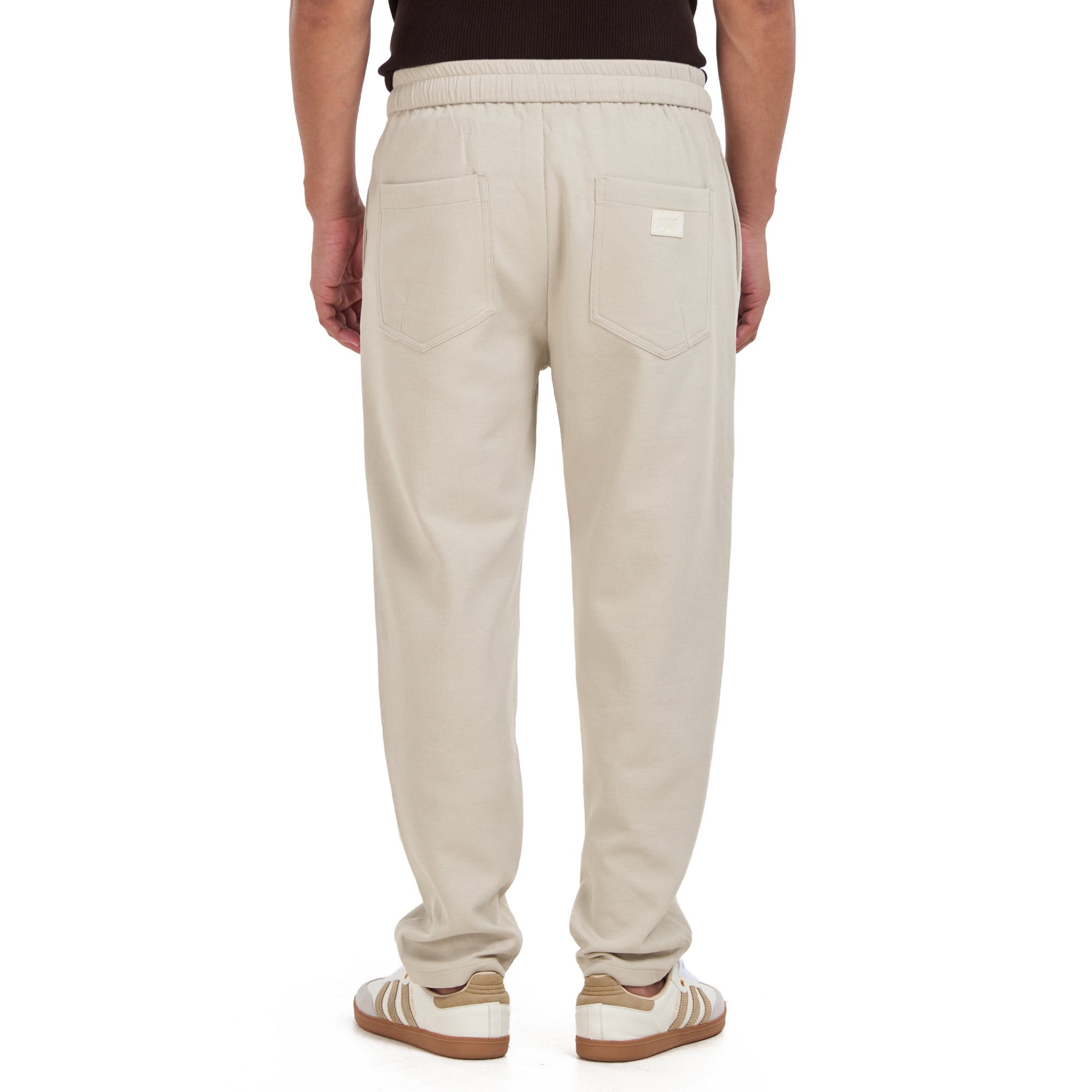 Beige Jogger Fit Trousers