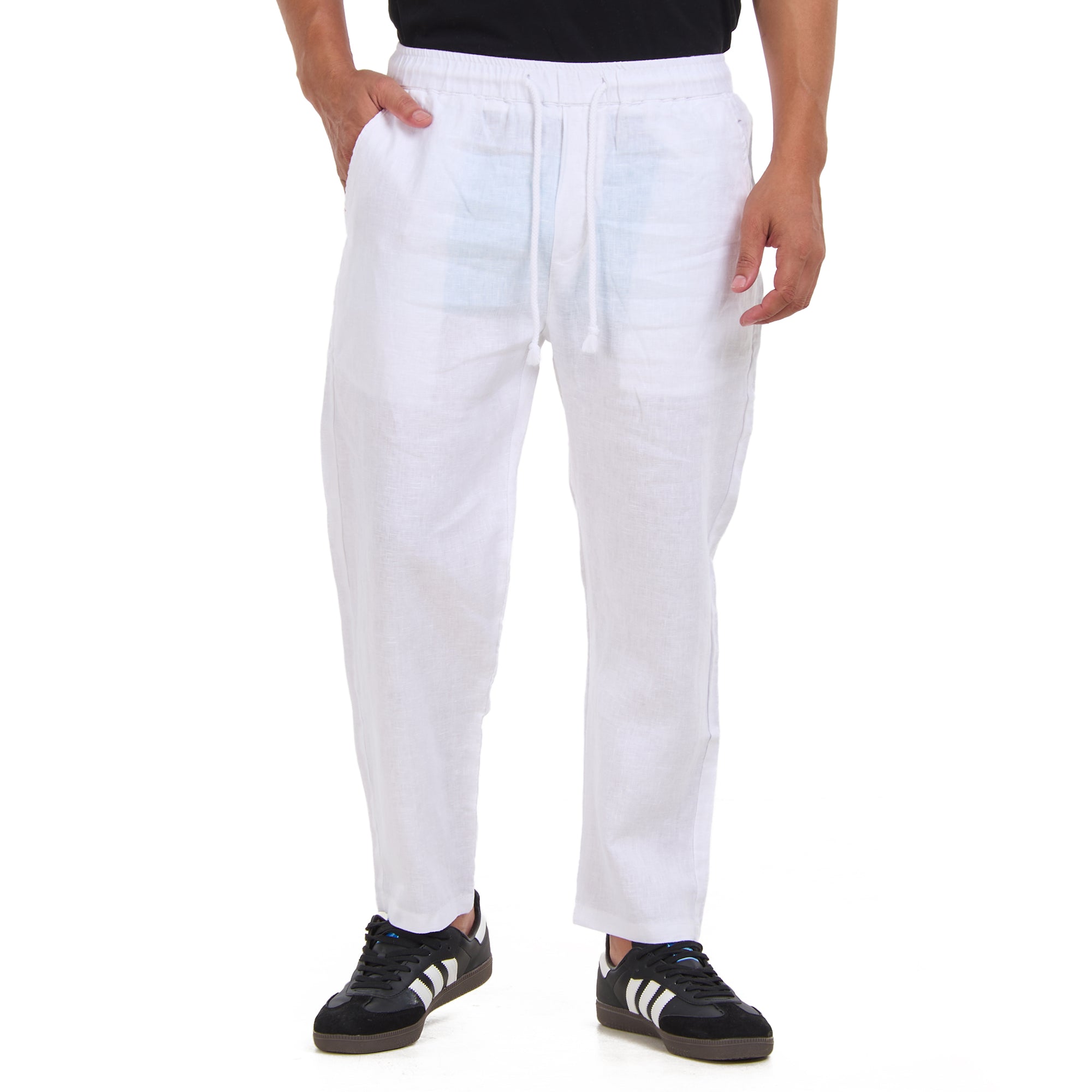 White Linen Trousers