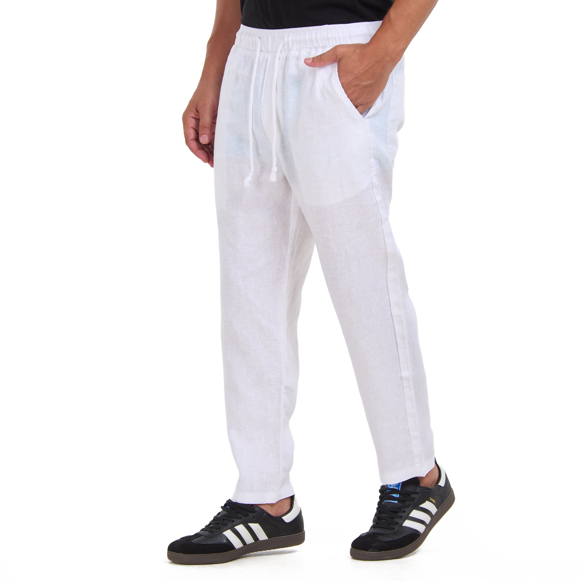 White Linen Trousers