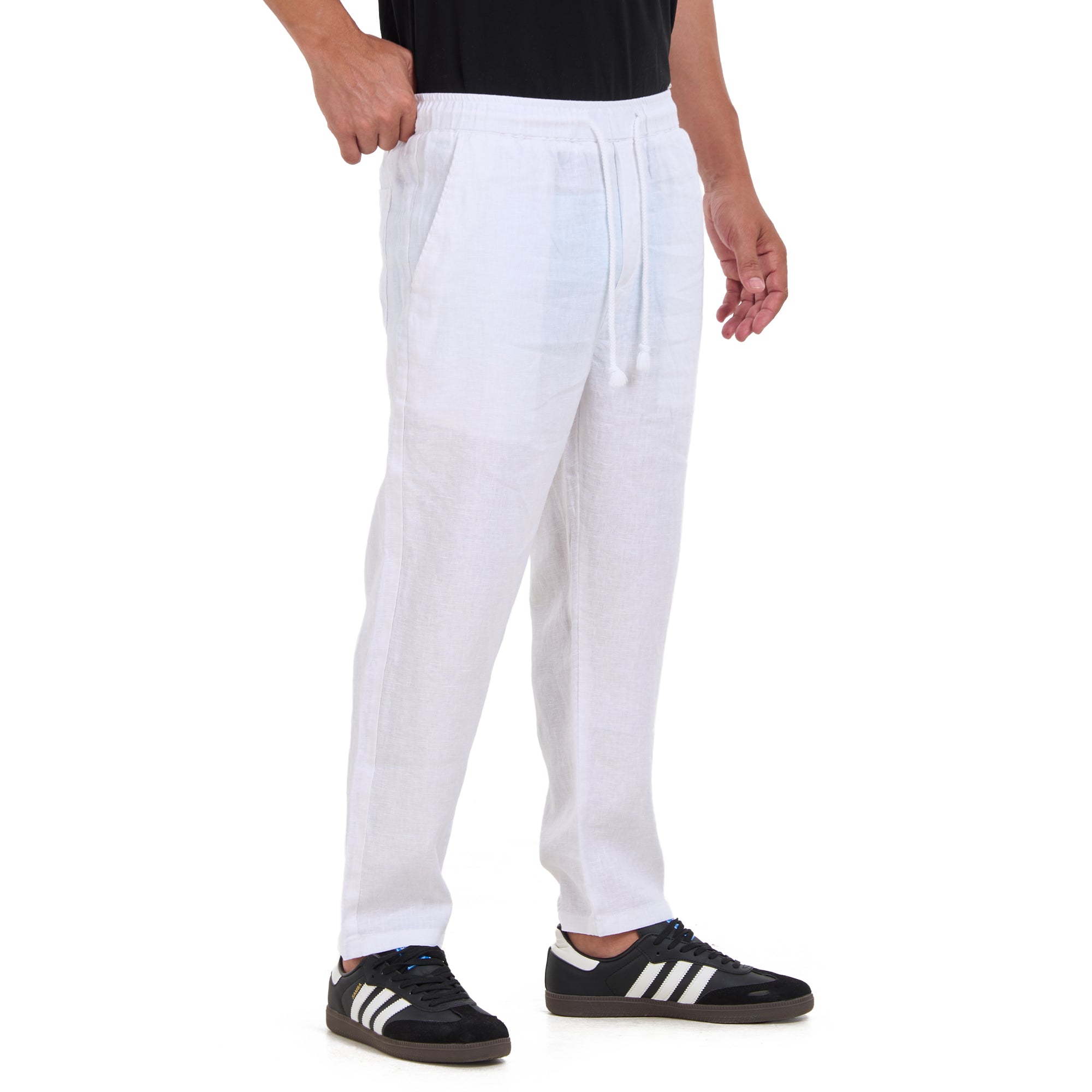 White Linen Trousers