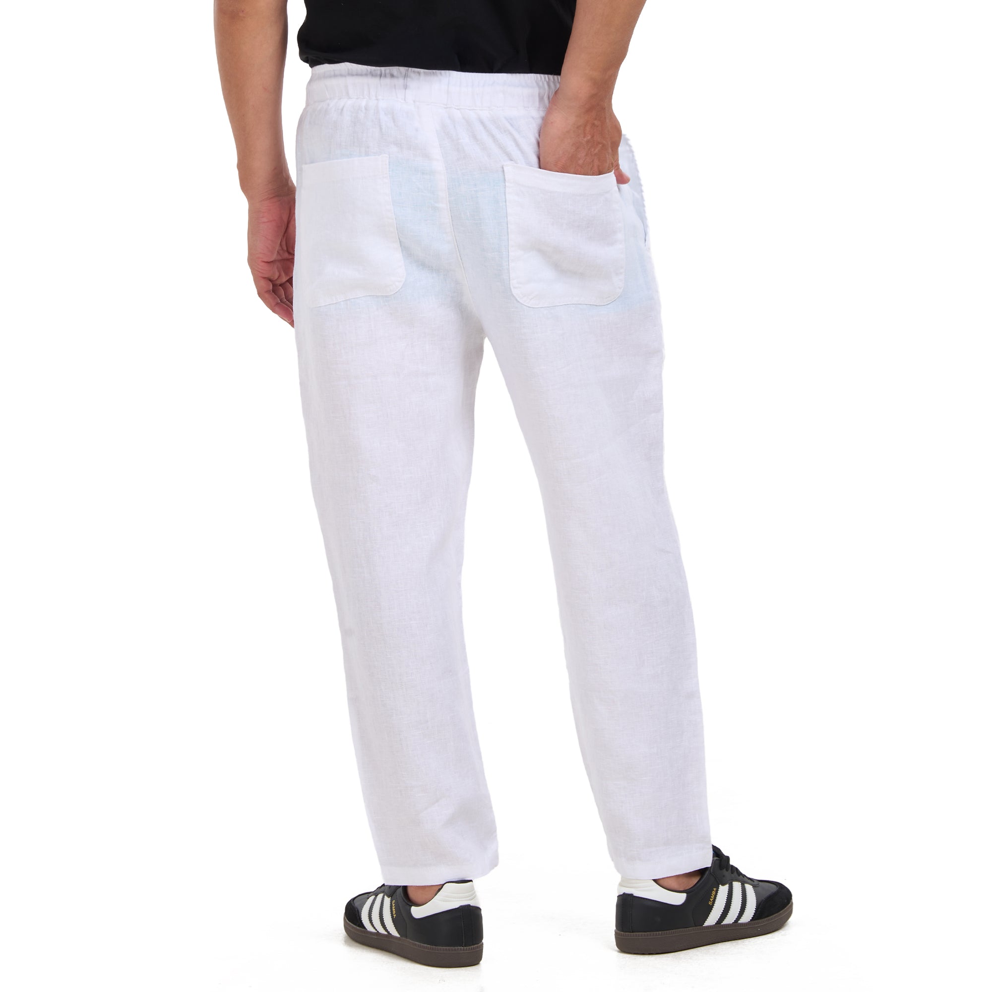 White Linen Trousers