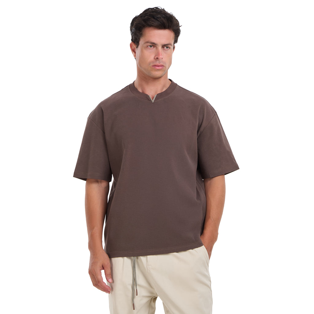 Brown Short Sleeves T-shirt