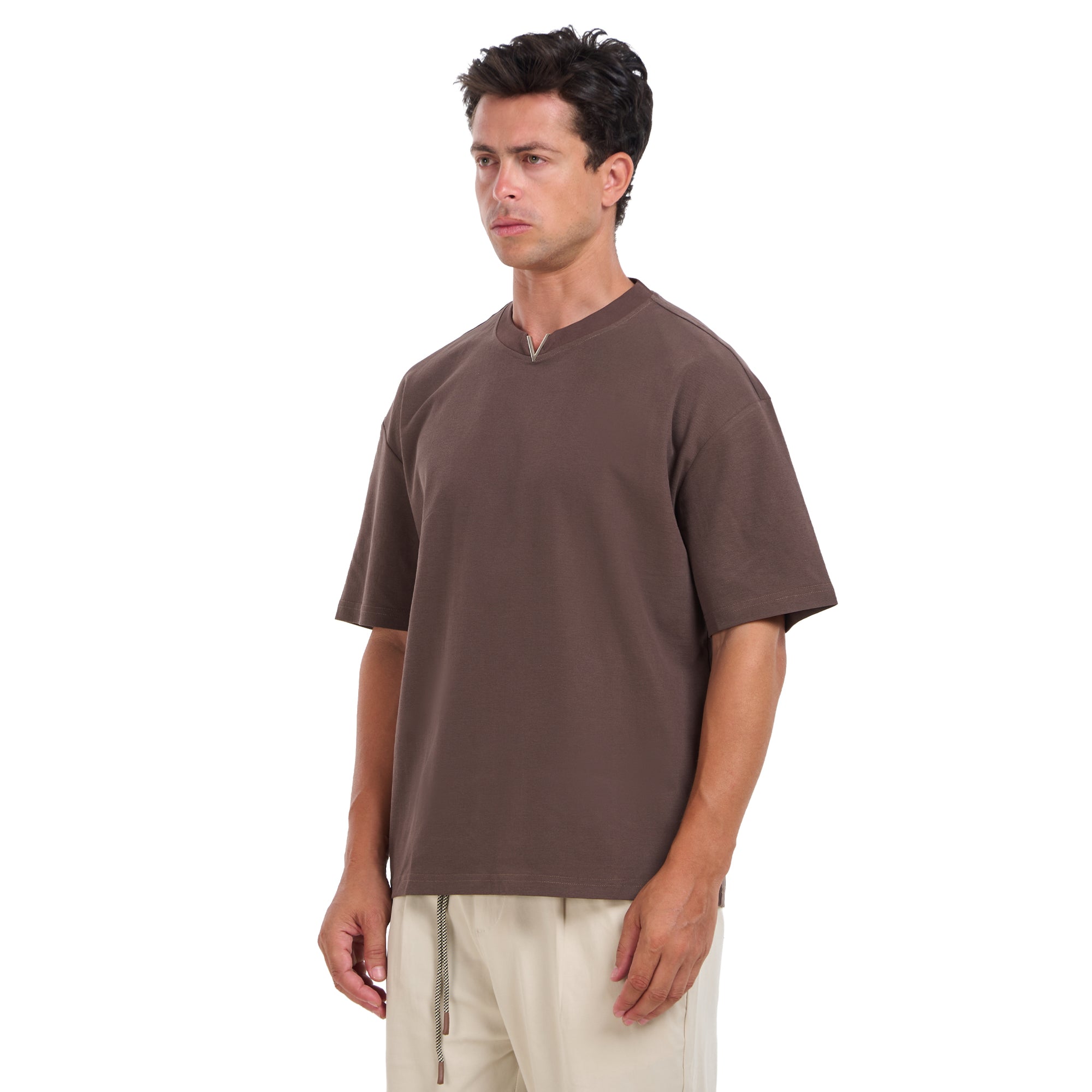 Brown Short Sleeves T-shirt