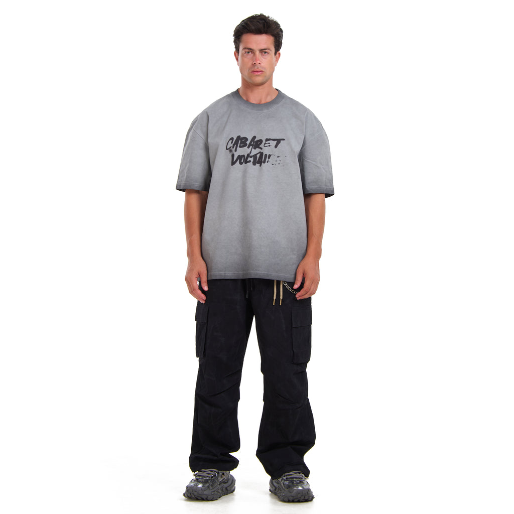 Washed Gray Short Sleeves T-shirt