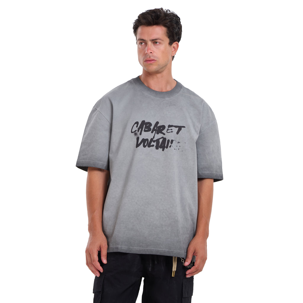 Washed Gray Short Sleeves T-shirt