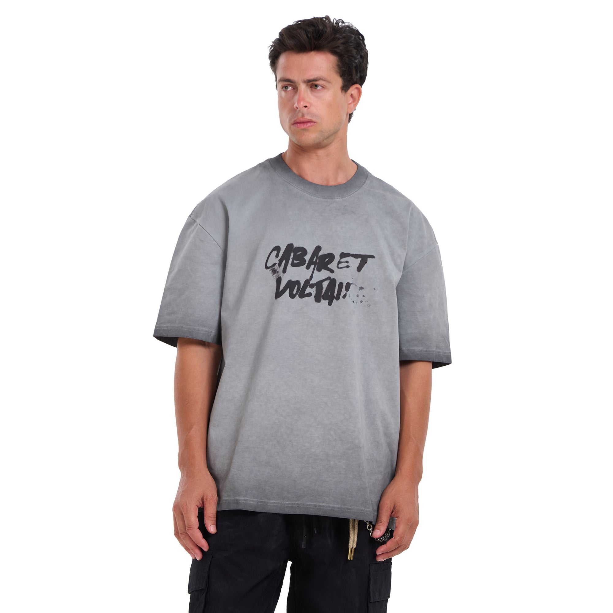 Washed Gray Short Sleeves T-shirt