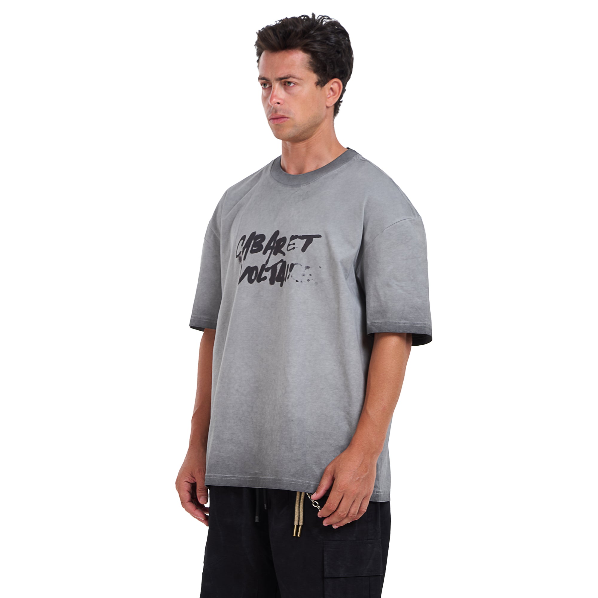 Washed Gray Short Sleeves T-shirt