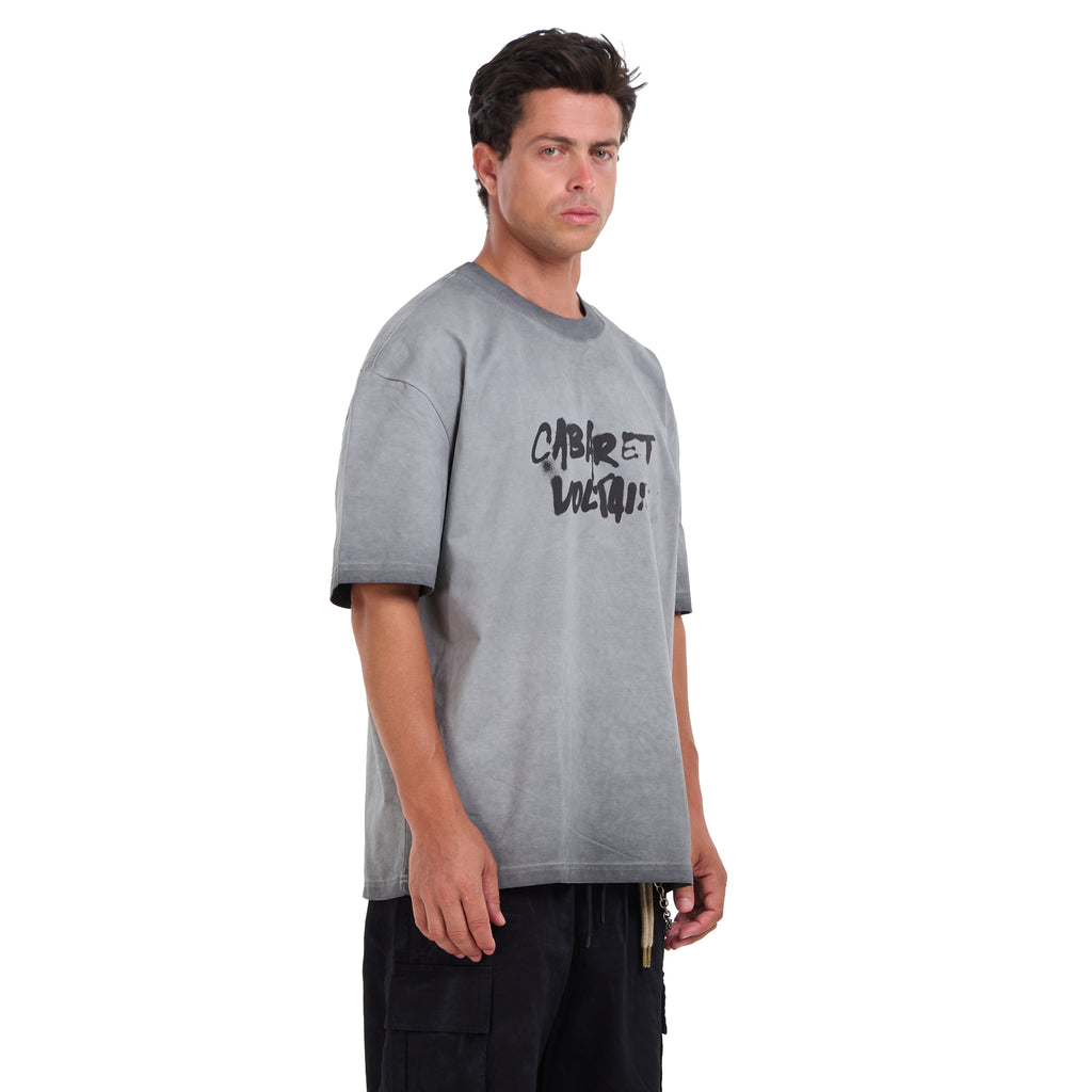 Washed Gray Short Sleeves T-shirt
