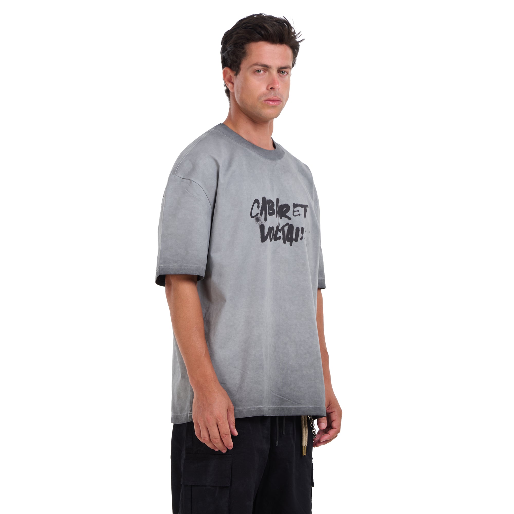 Washed Gray Short Sleeves T-shirt
