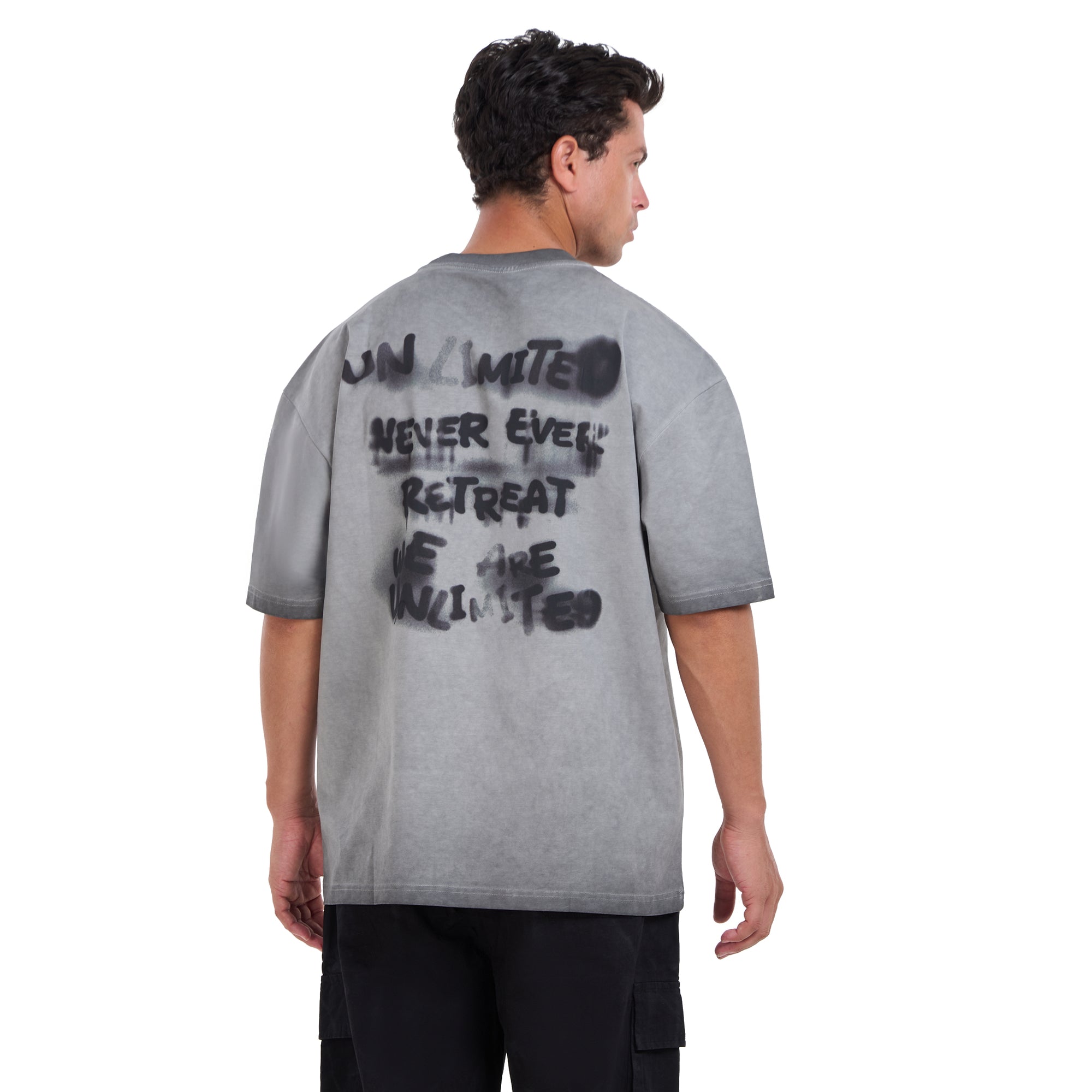 Washed Gray Short Sleeves T-shirt