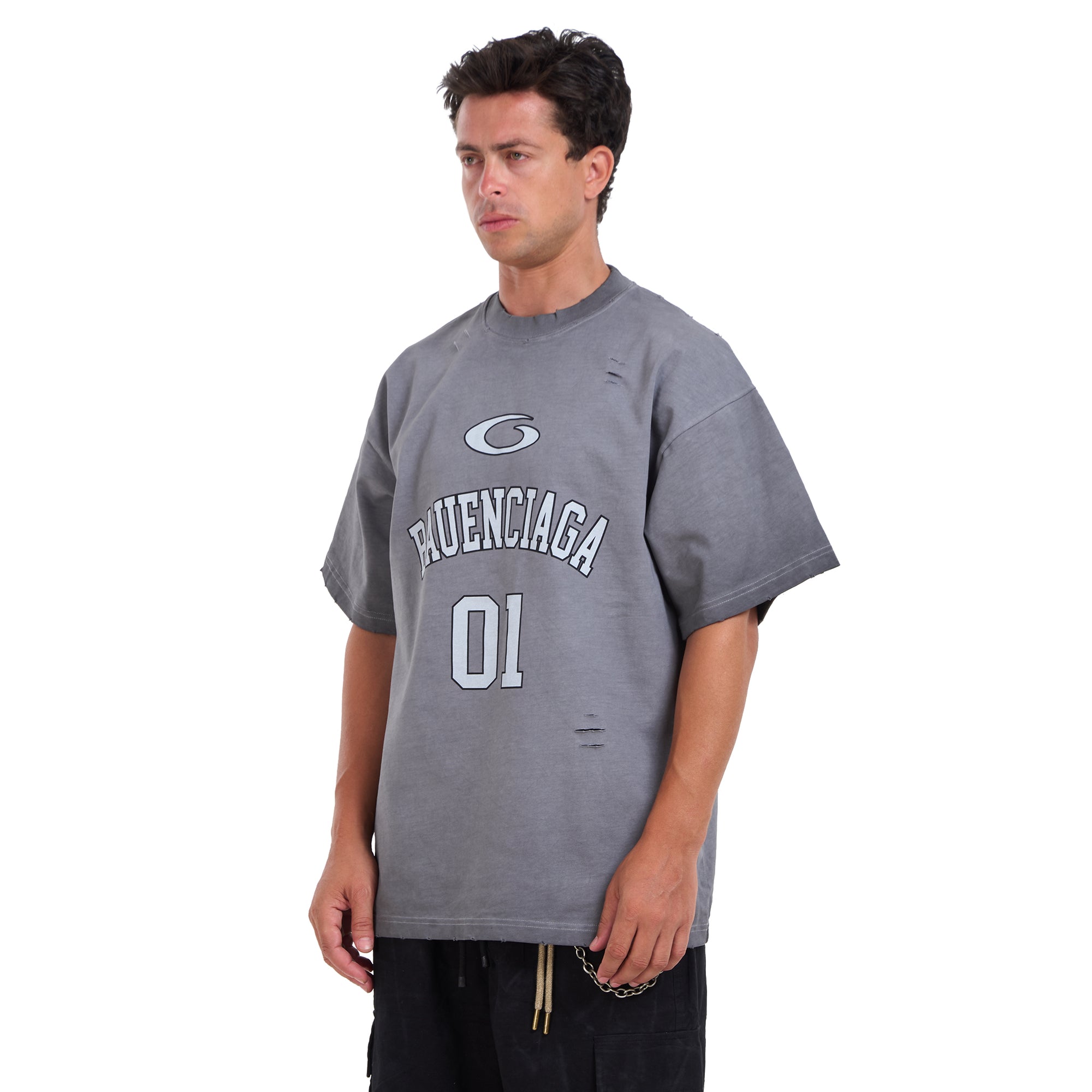 Gray Washed Short Sleeves T-shirt