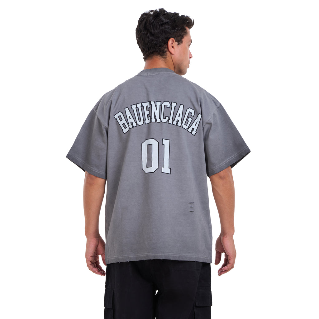 Gray Washed Short Sleeves T-shirt