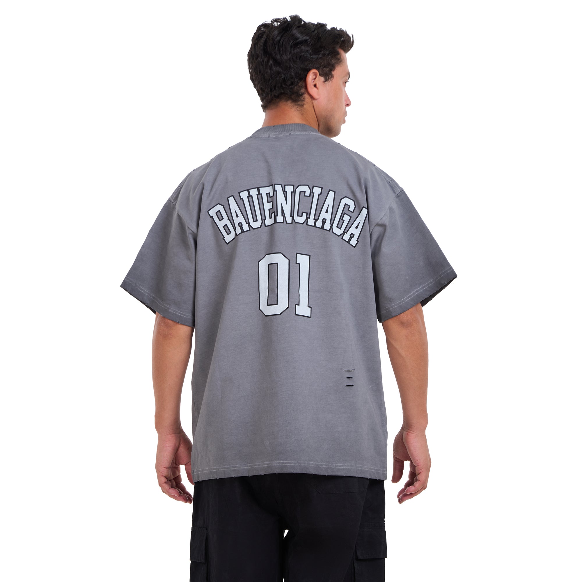 Gray Washed Short Sleeves T-shirt