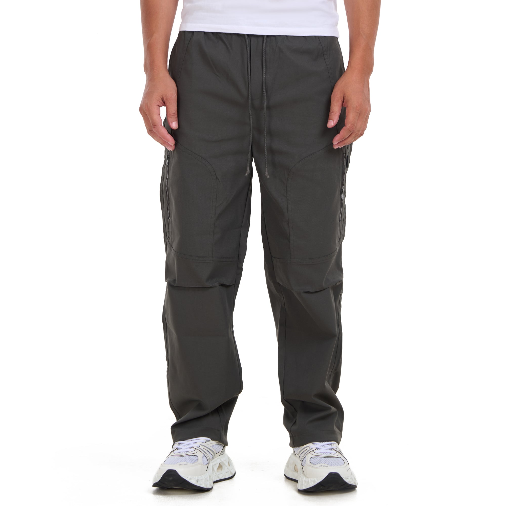 Gray Cargo Trousers