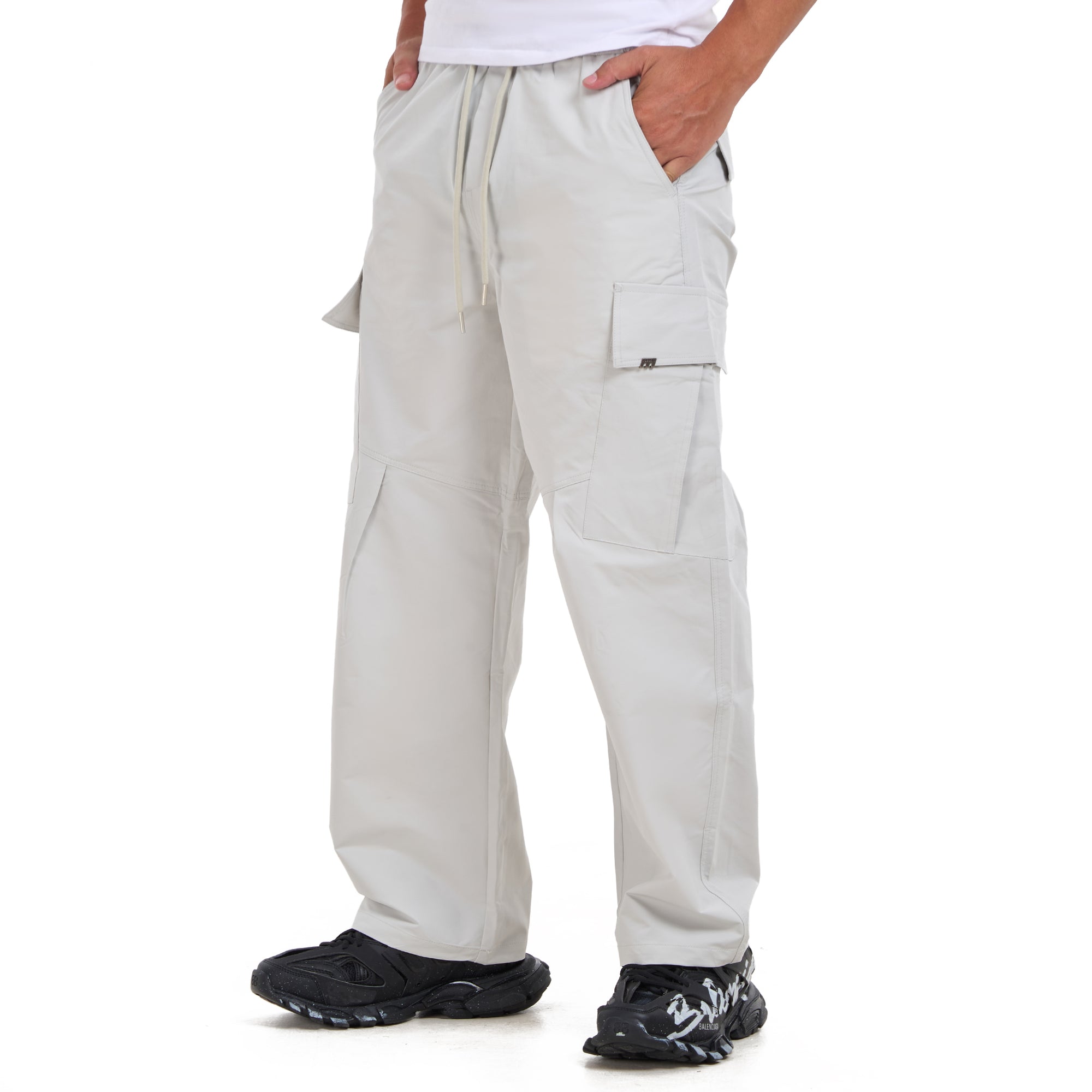 Light Gray Cargo Trousers