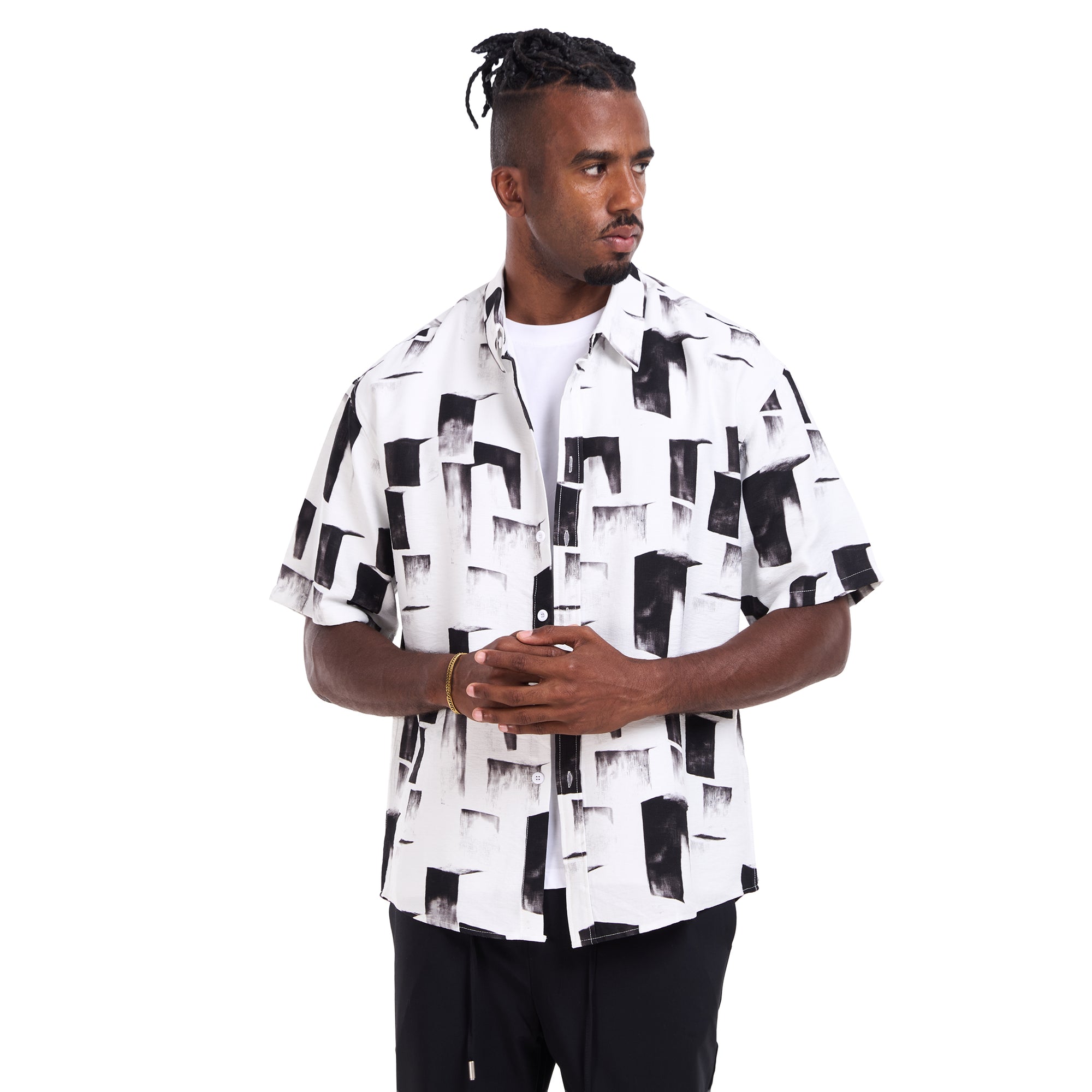 White Printed Shirt
