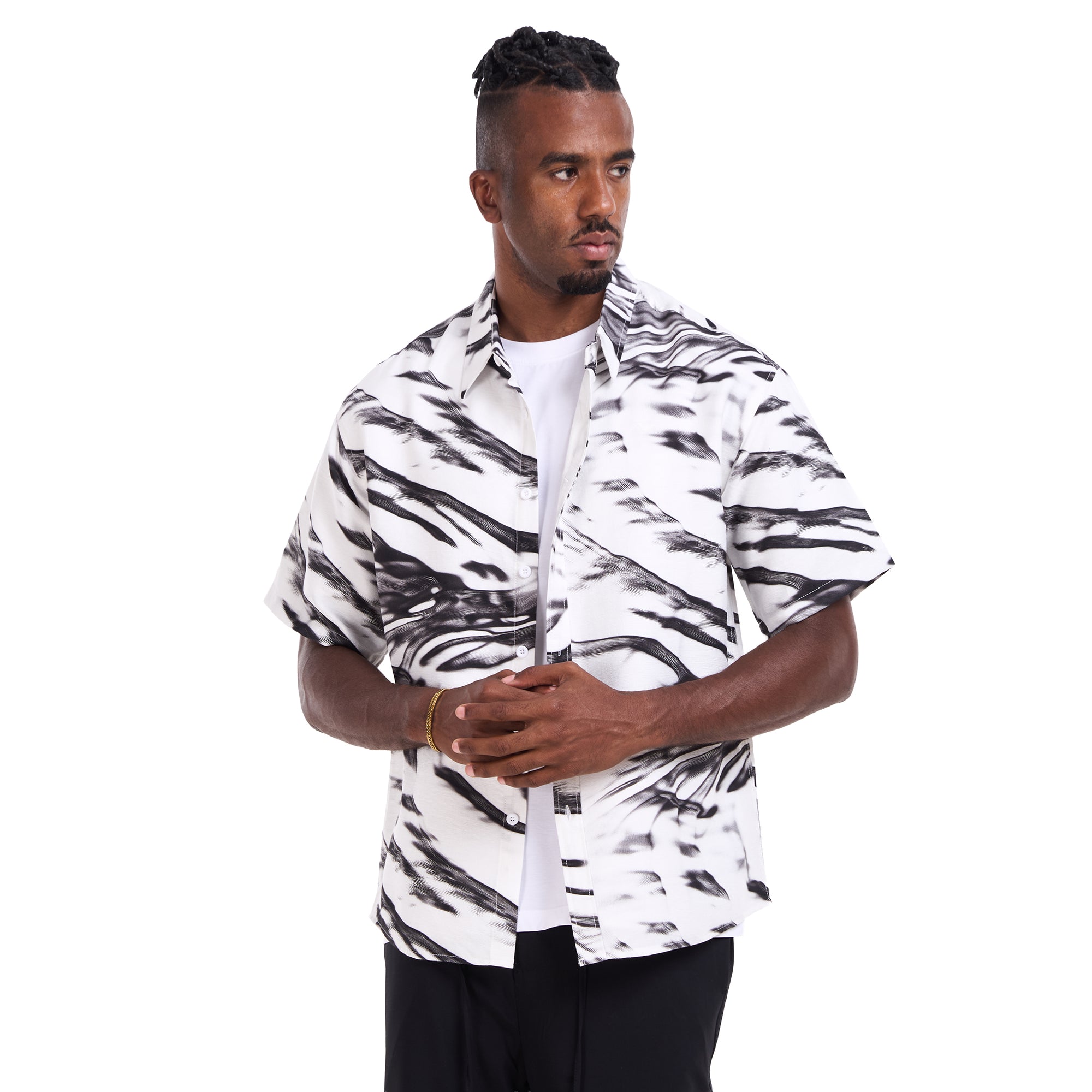 White Printed Shirt
