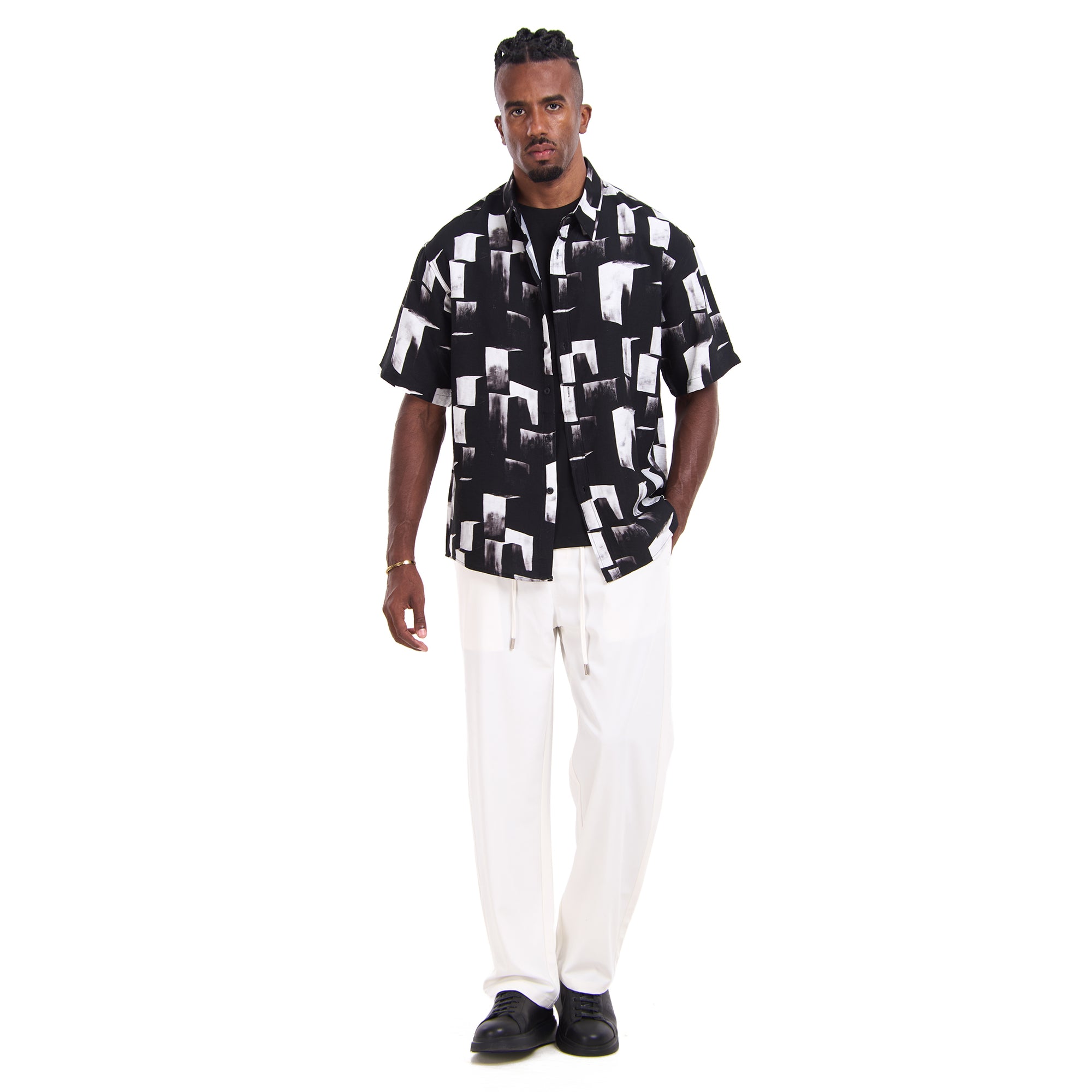 Black Printed Shirt
