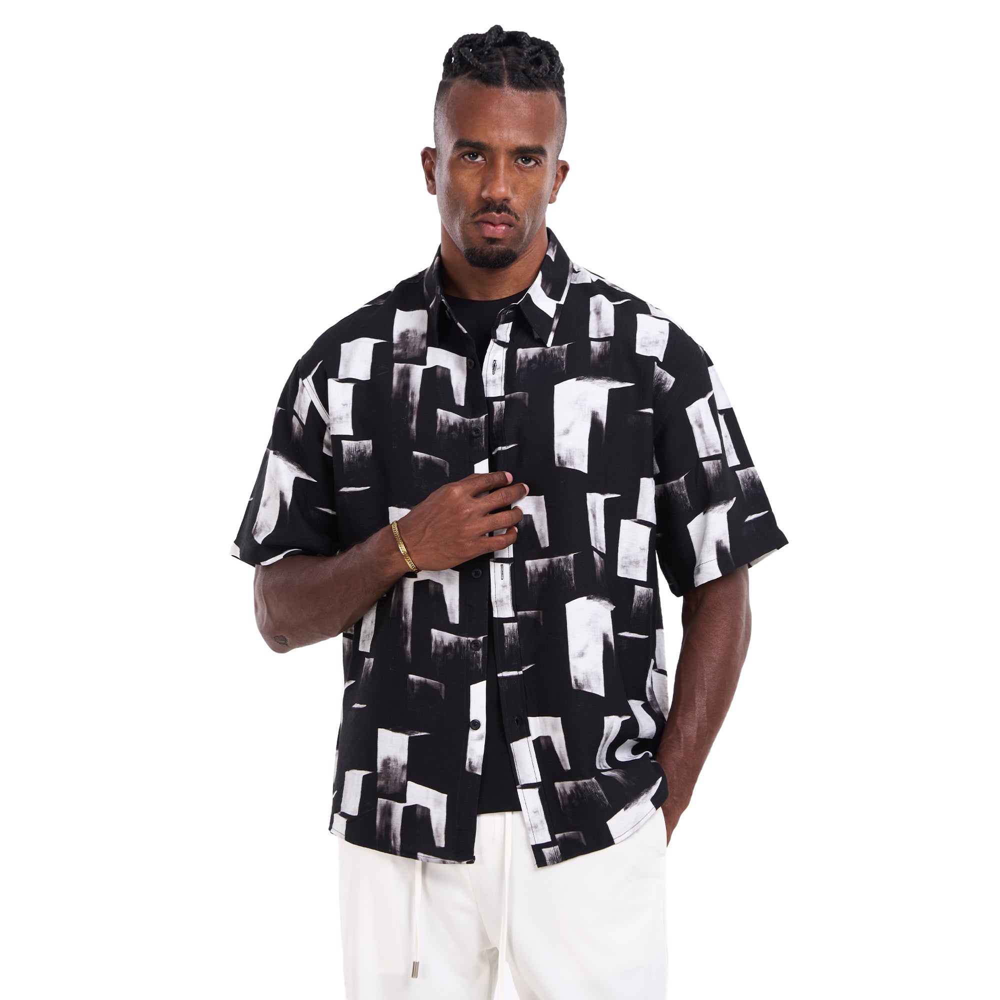 Black Printed Shirt