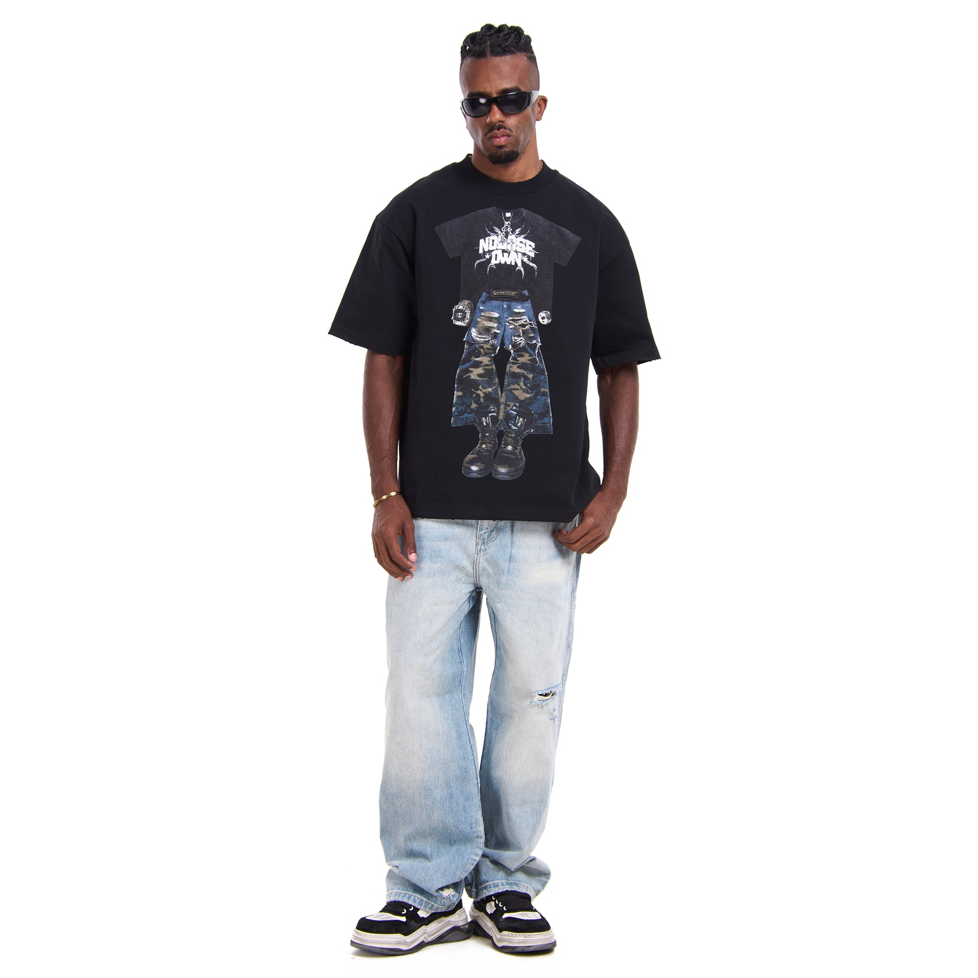 Black Printed T-Shirt