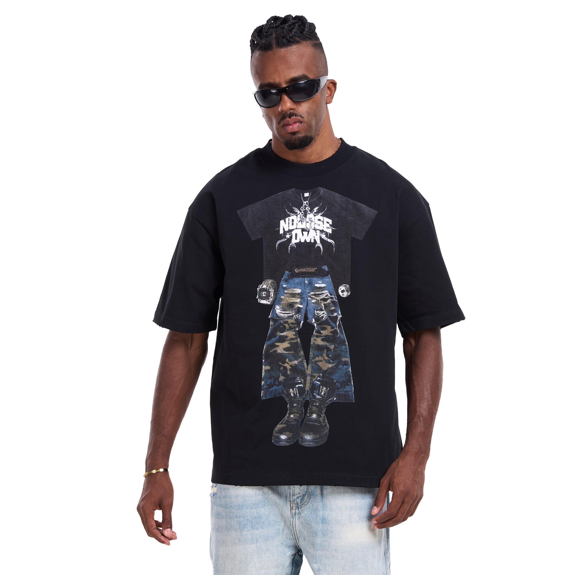 Black Printed T-Shirt