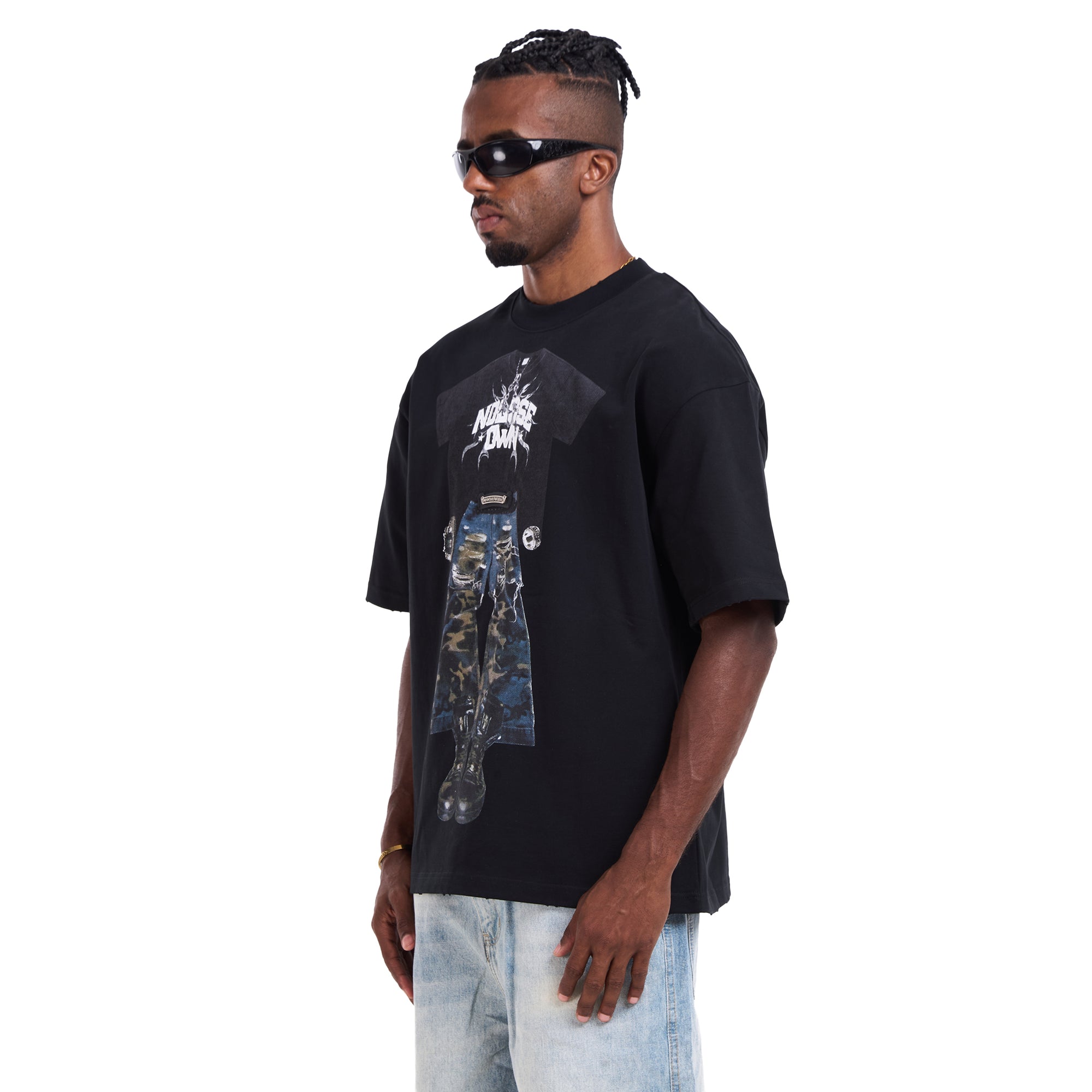 Black Printed T-Shirt