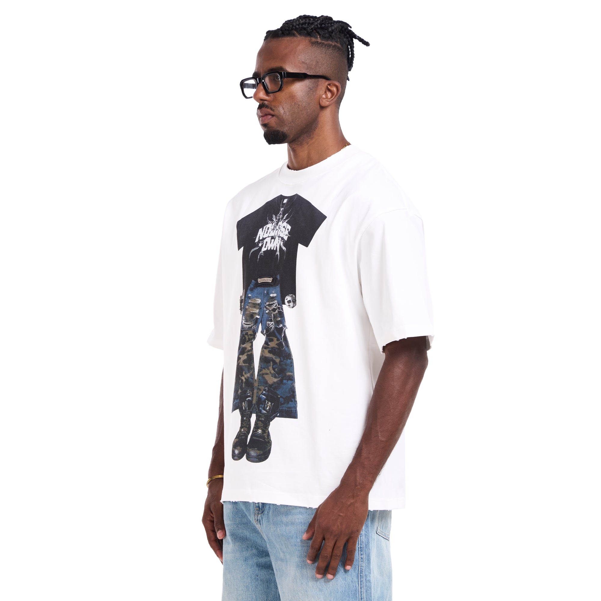 White Printed T-Shirt