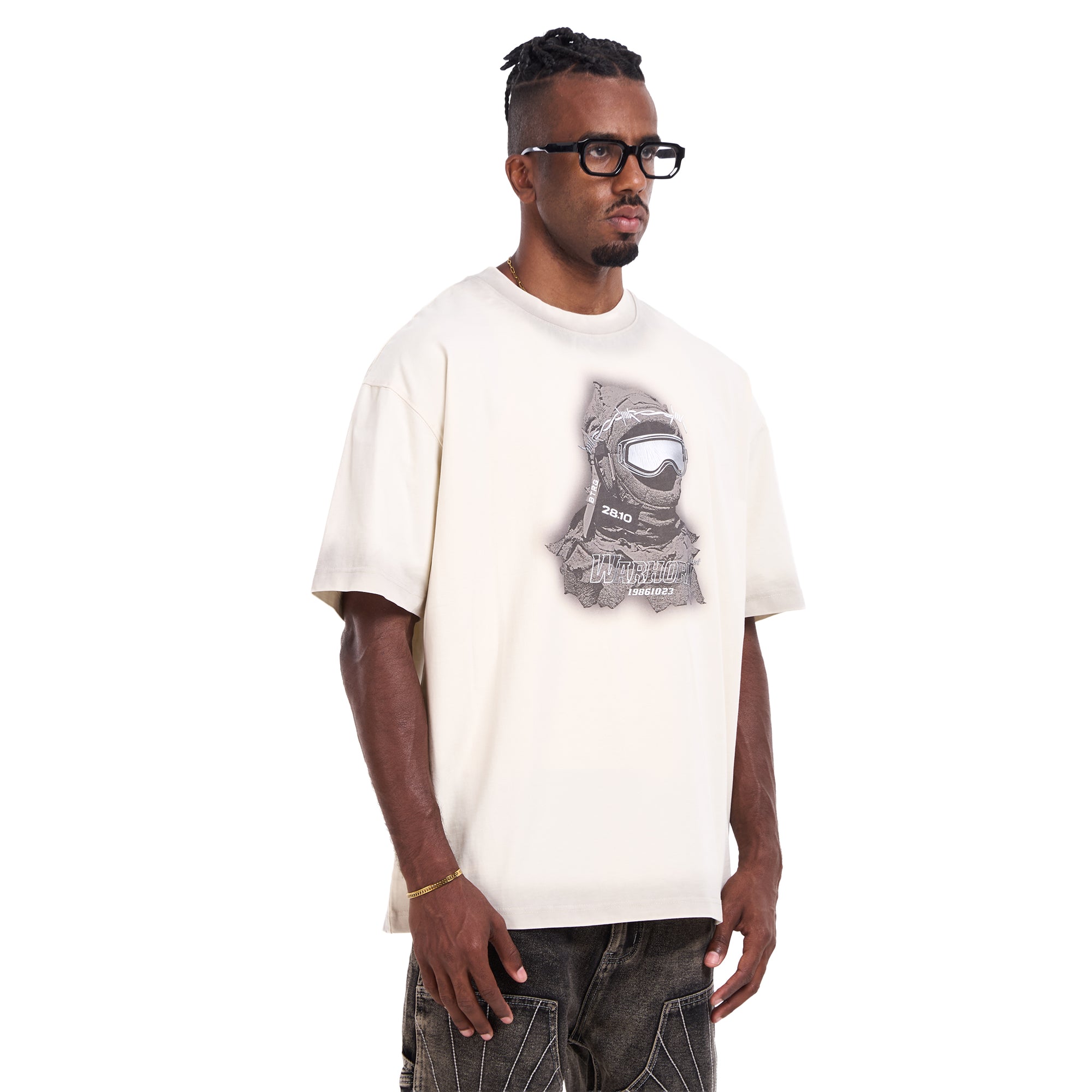 Off White Printed T-shirt