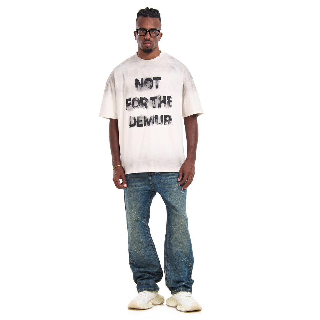 Beige Slogan T-shirt