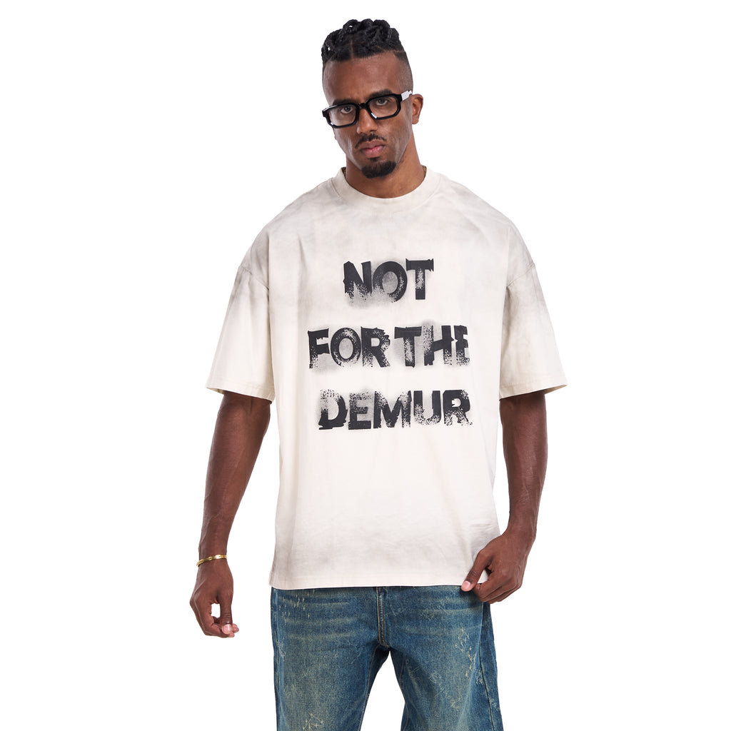 Beige Slogan T-shirt