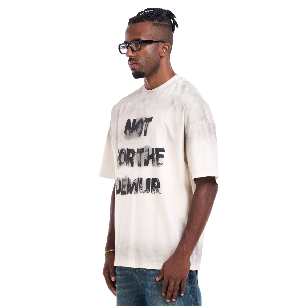 Beige Slogan T-shirt