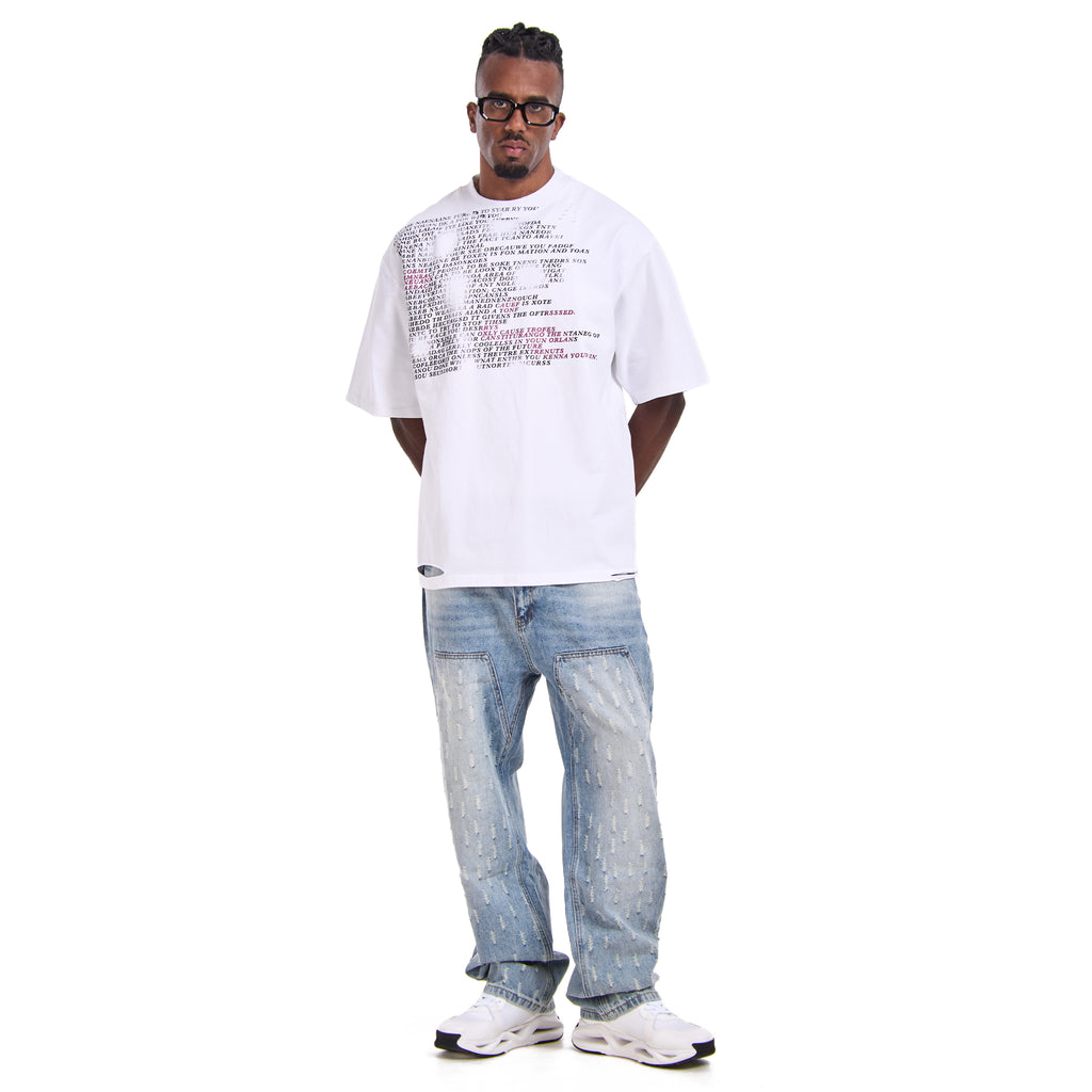 White Printed T-shirt