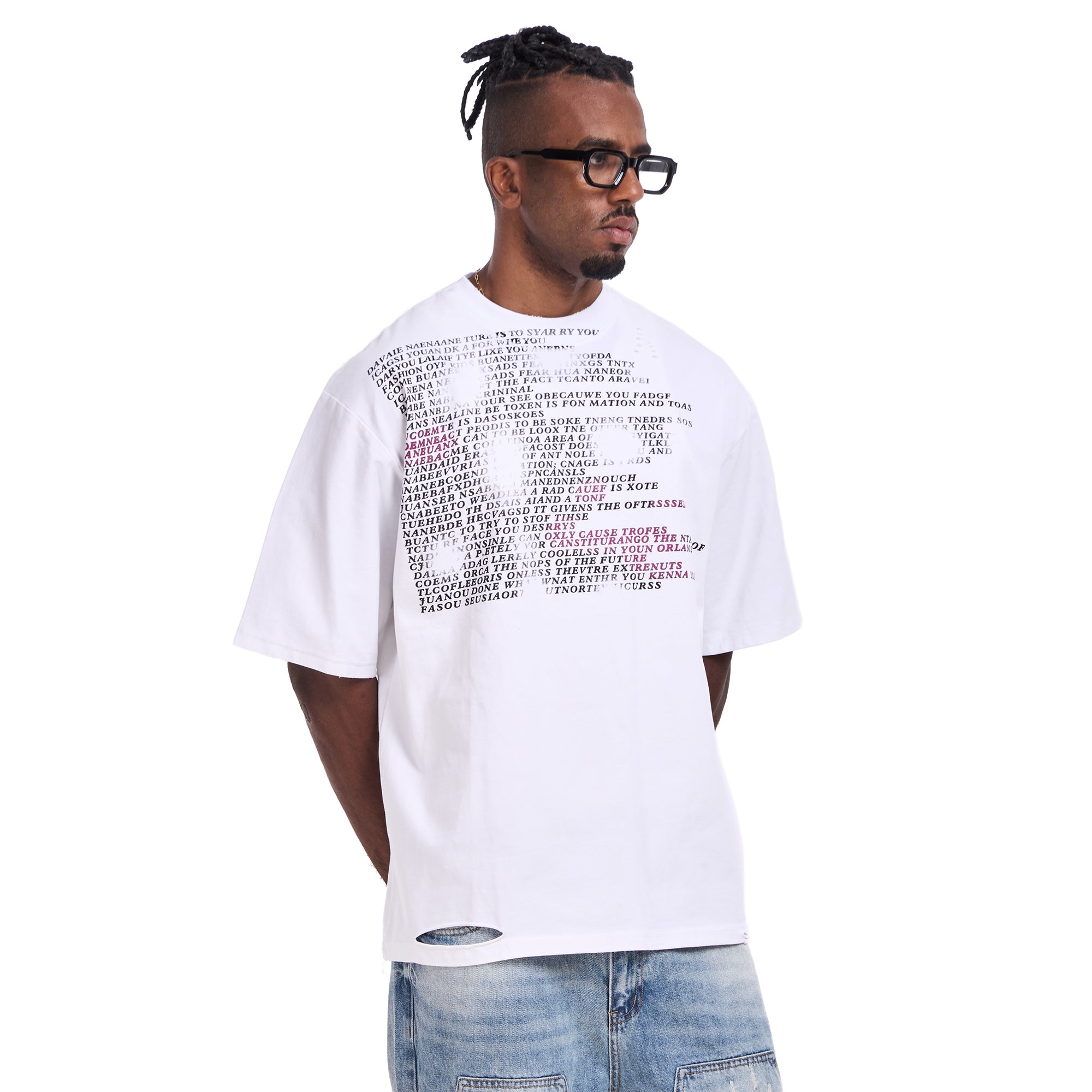 White Printed T-shirt