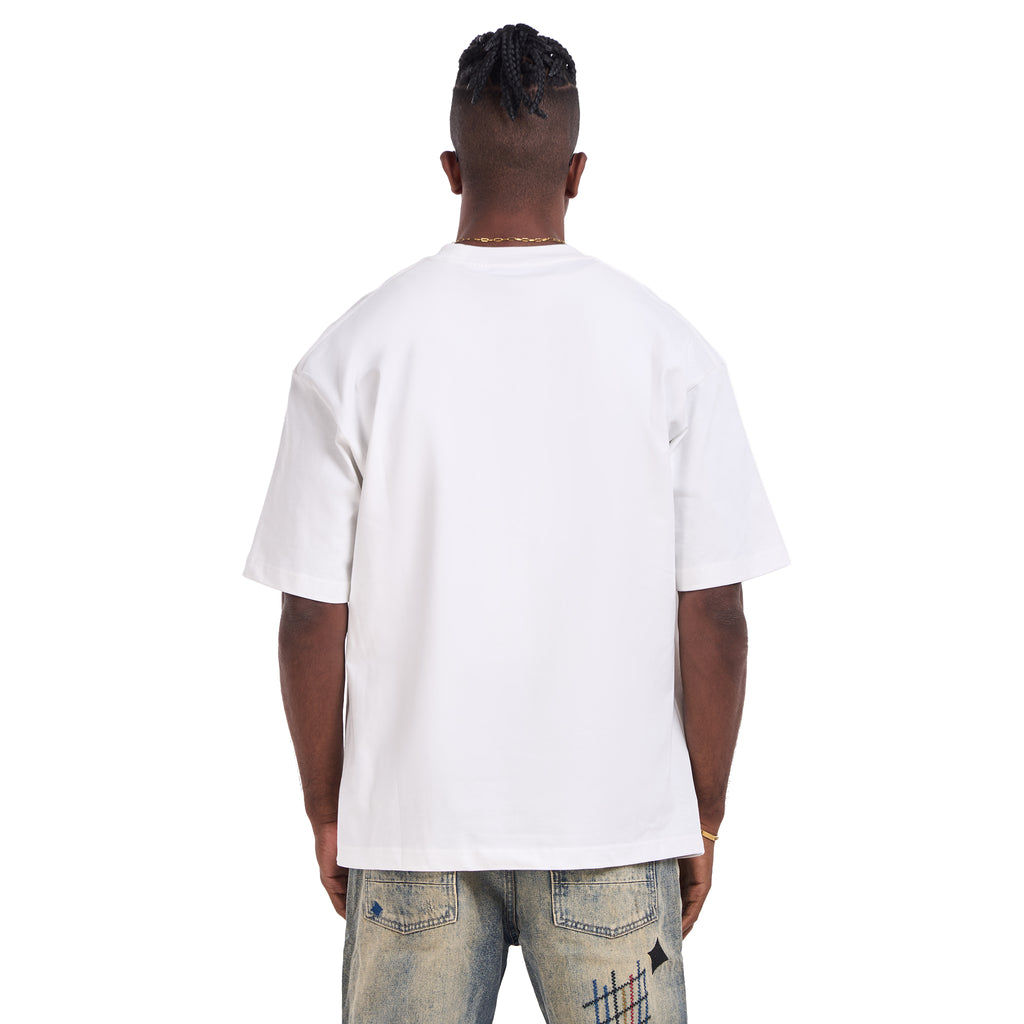 White Clown Ice Cream Printed T-shirt