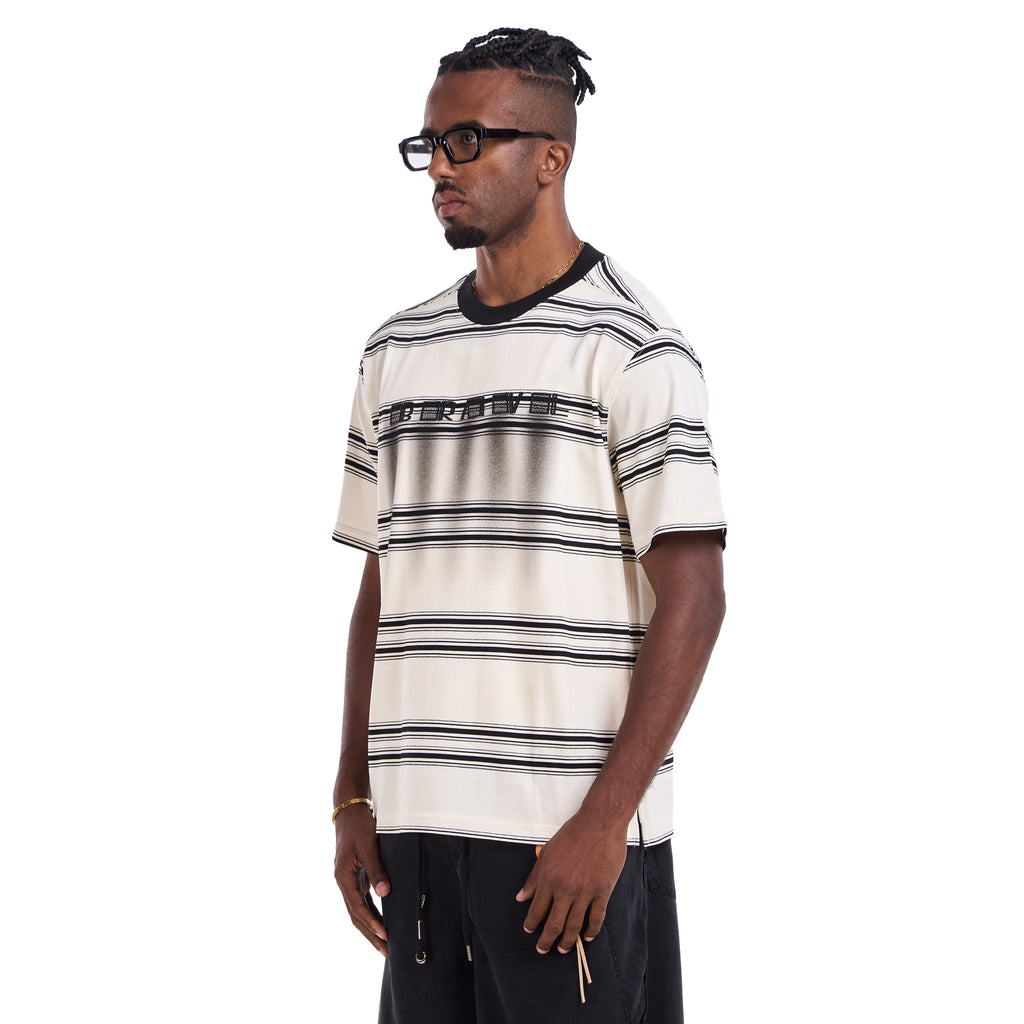 Off White Striped T-shirt