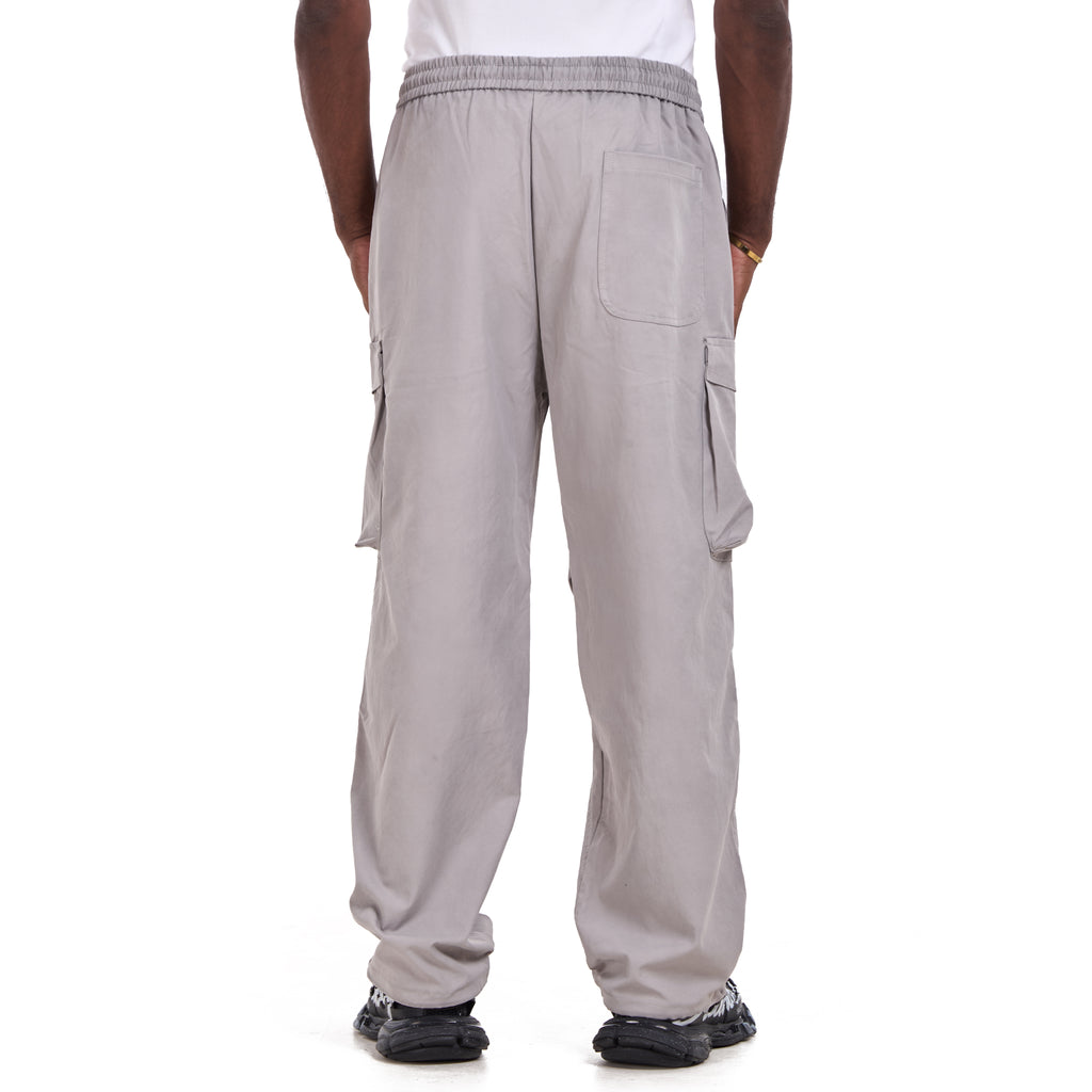 Gray Cargo With Pockets Trousers