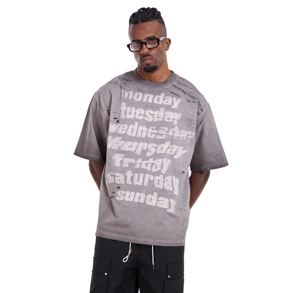 Gray Days Of The Week T-shirt