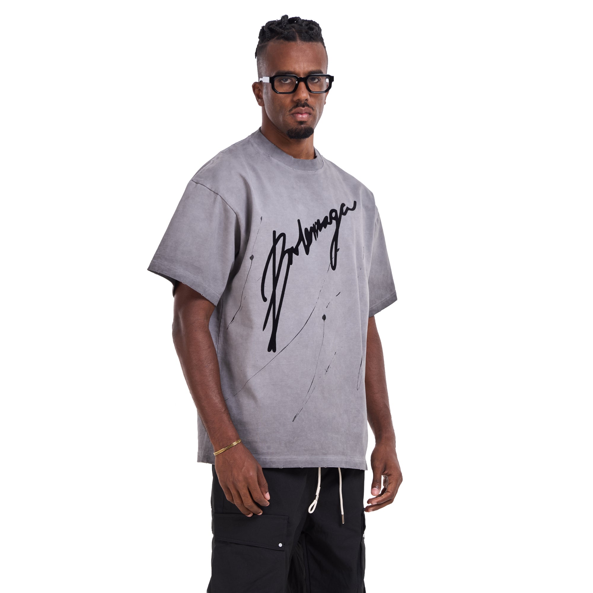 Gray Balenciaga Oversize T-shirt