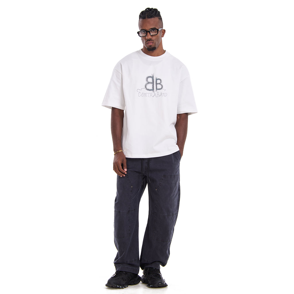White Balenciaga Contraband Oversize T-shirt
