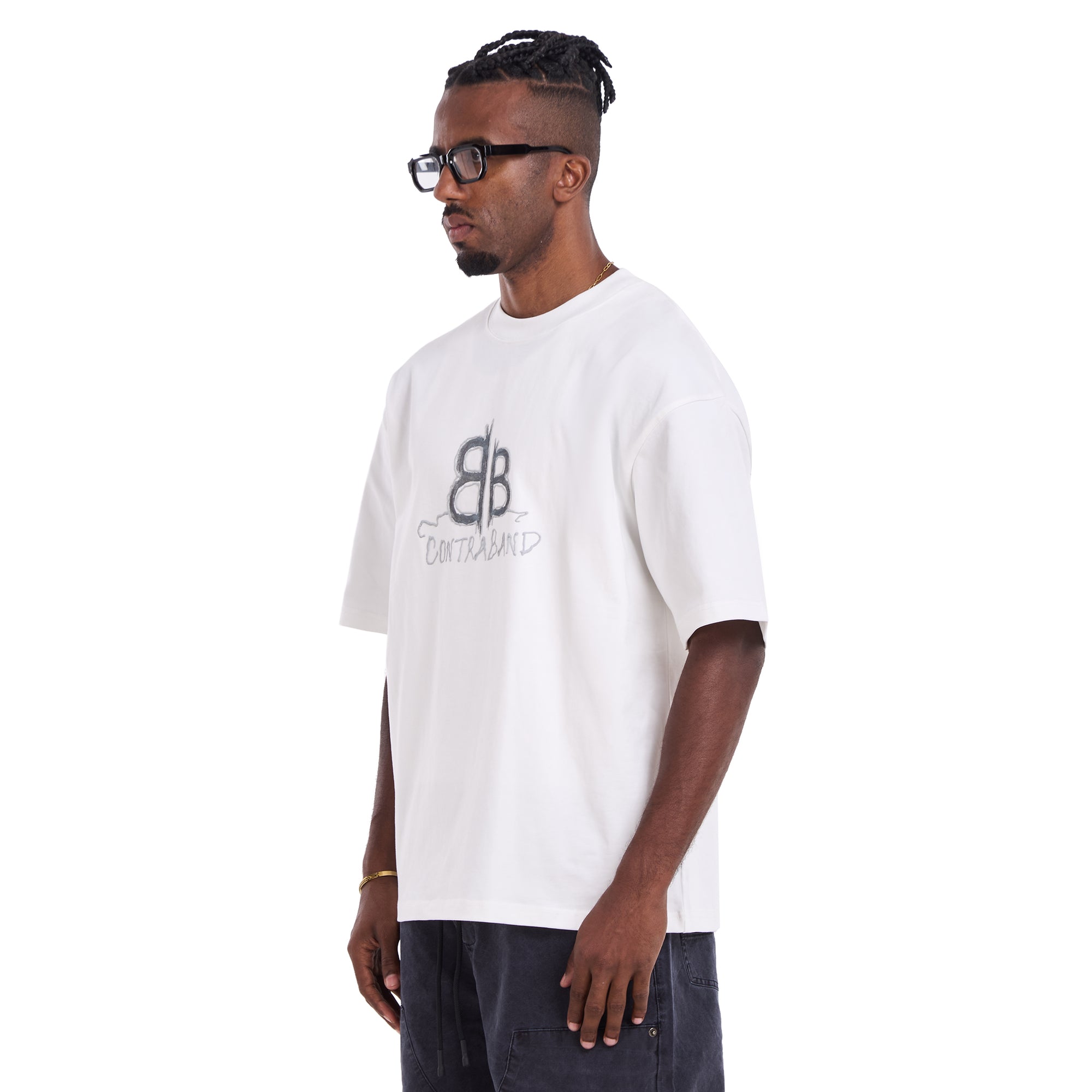 White Balenciaga Contraband Oversize T-shirt
