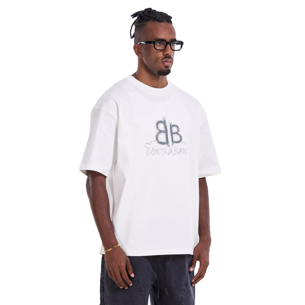 White Balenciaga Contraband Oversize T-shirt