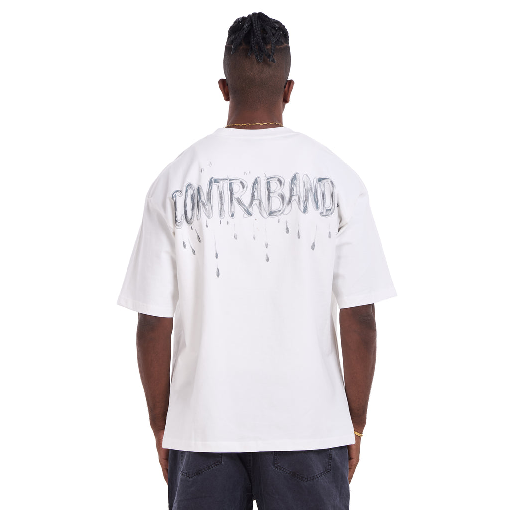 White Balenciaga Contraband Oversize T-shirt
