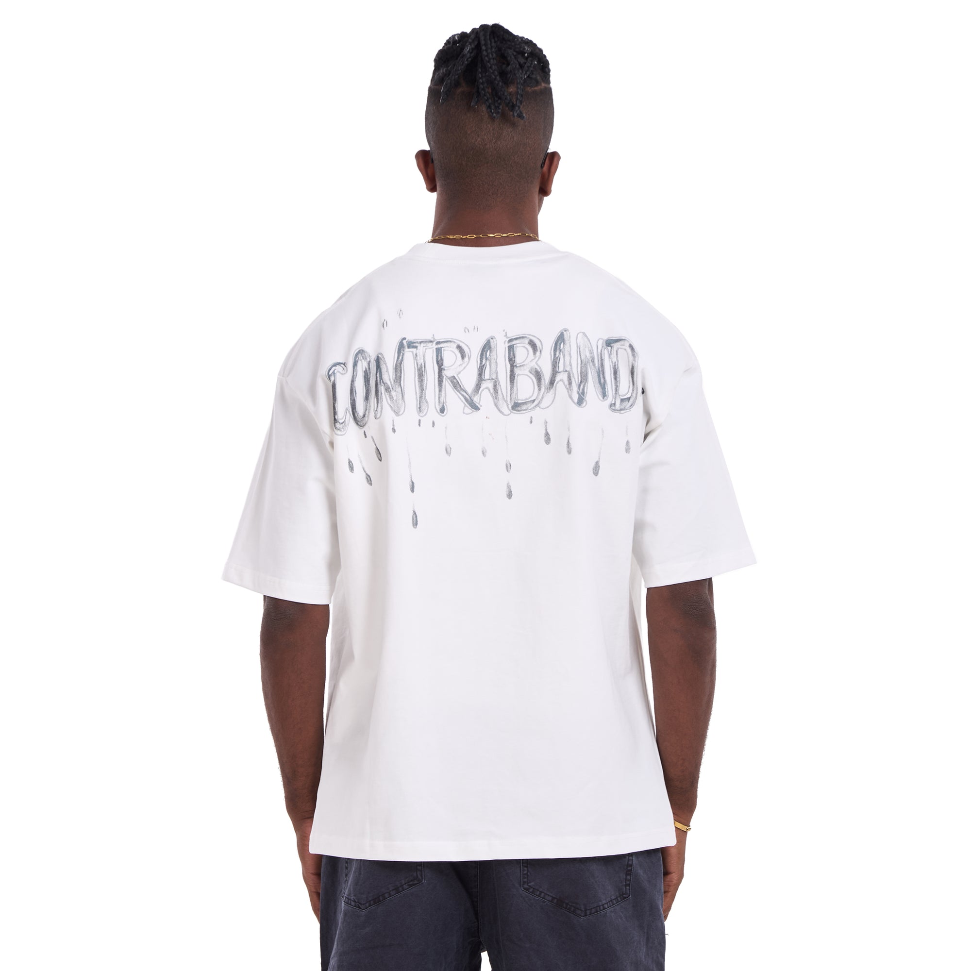 White Balenciaga Contraband Oversize T-shirt