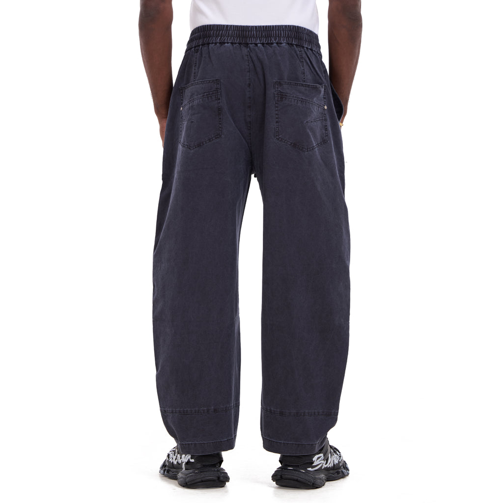 Gray Cargo Carpenter Baggy Fit Trousers